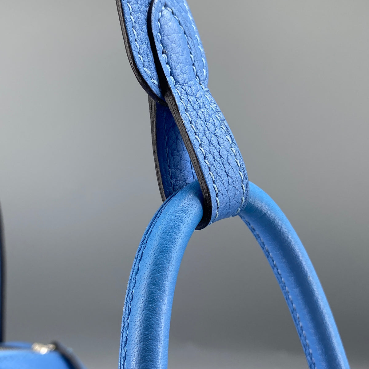 Hermes 2015 Lindy 27 Blue Shoulder Handbag