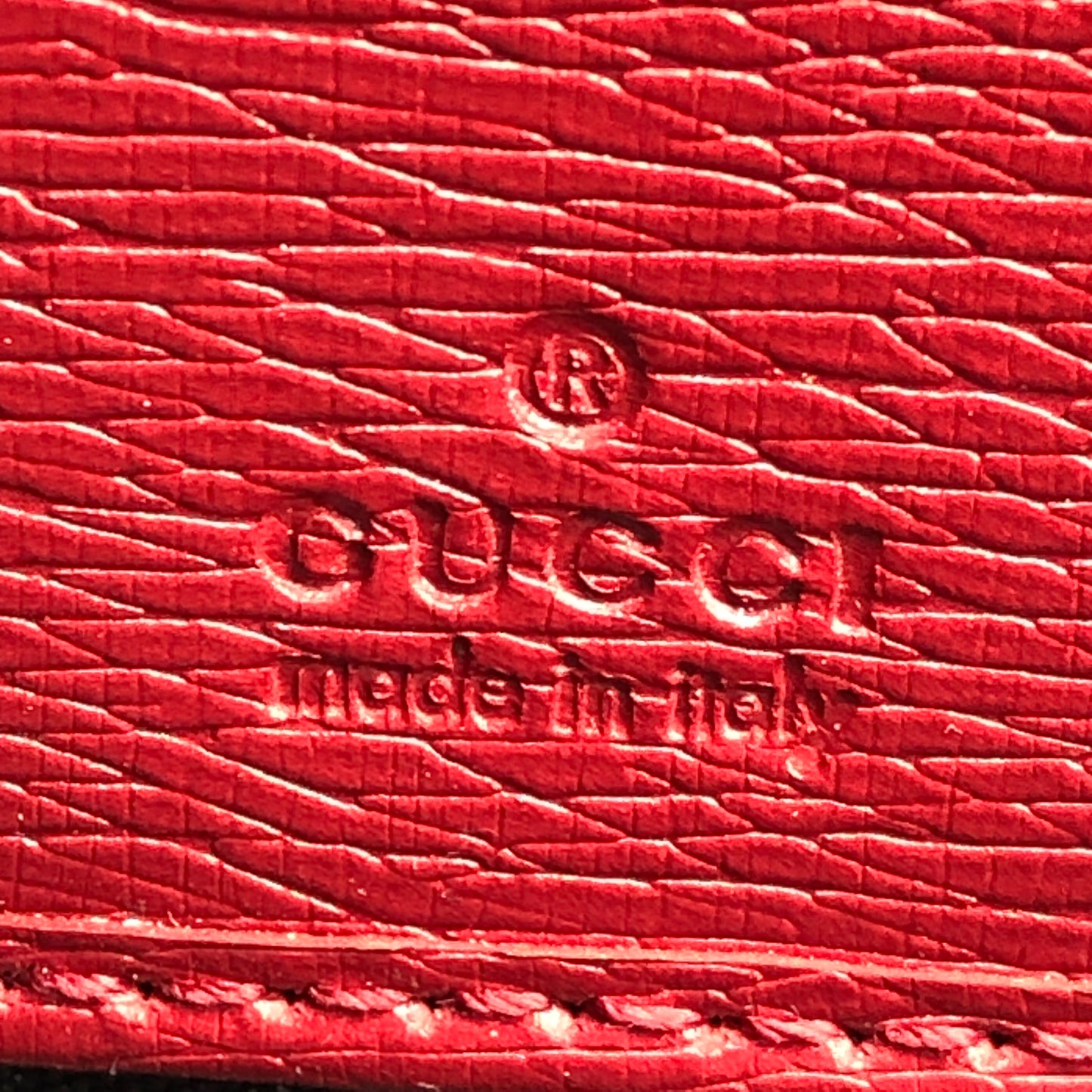 Gucci Red Floral Print Zip Around Long Wallet