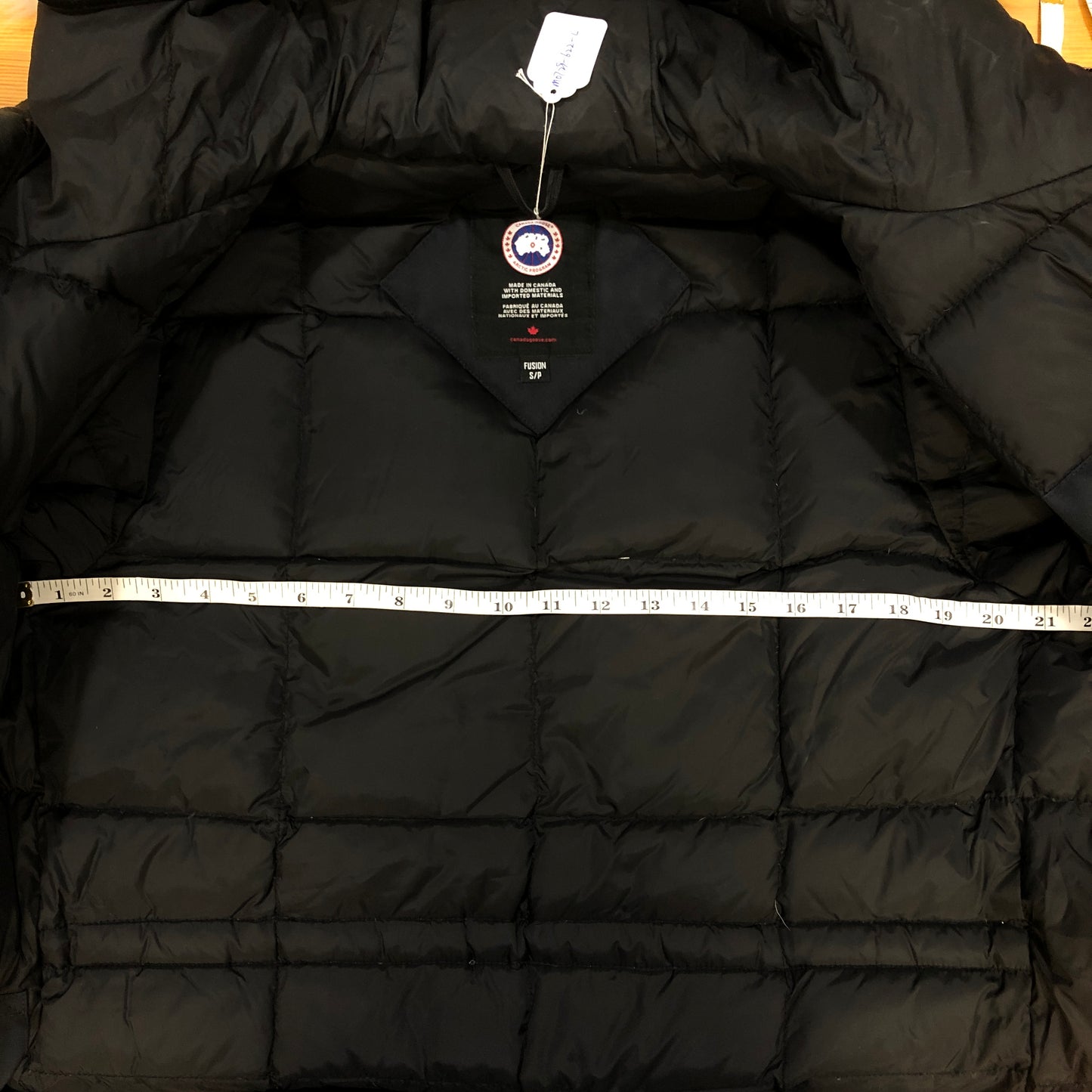 Canada Goose Black Fur‑Trim Hooded Parka Jacket Size S