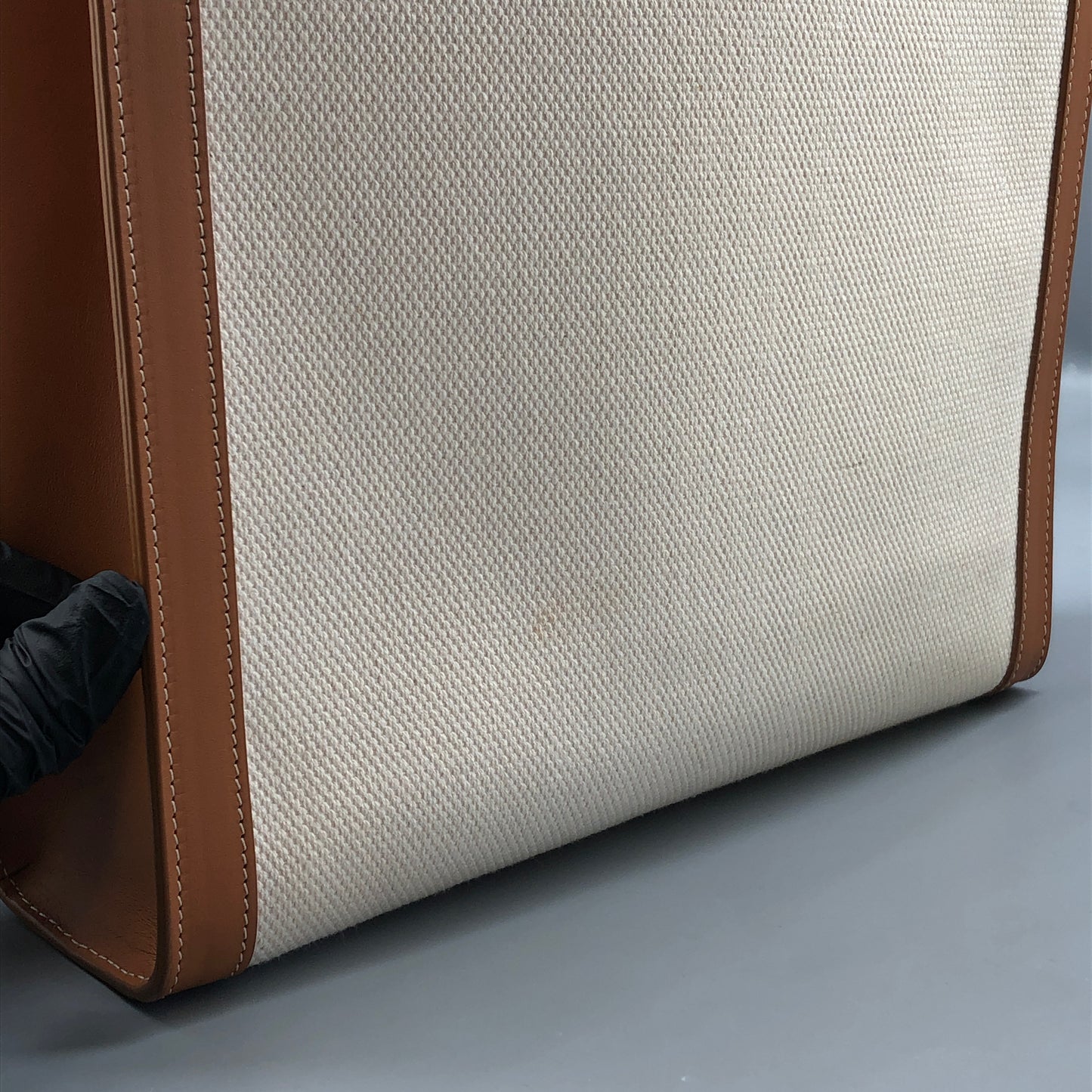 Celine Small Vertical Cabas Tote Bag Cream/Tan