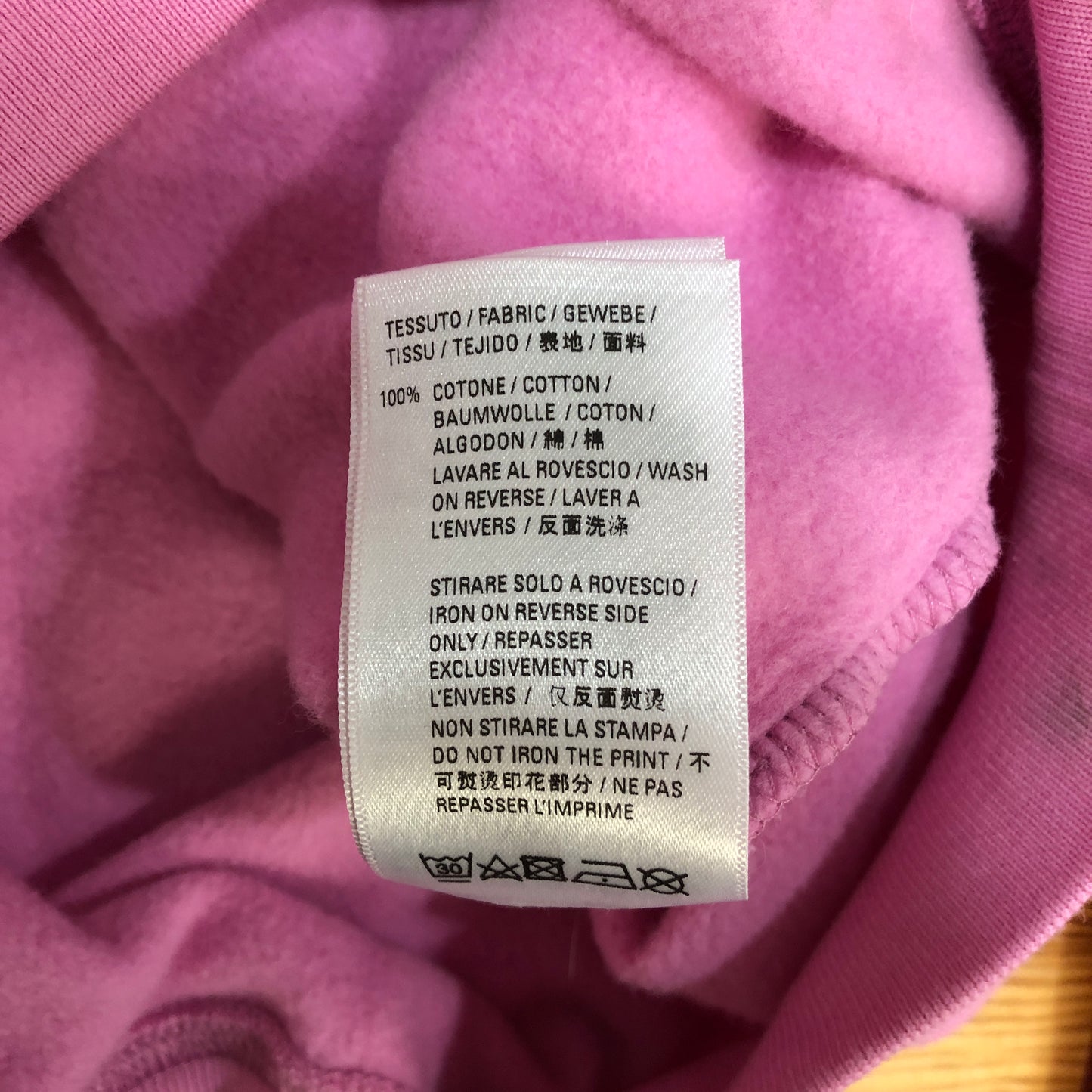 Balenciaga Pink Crest Logo Oversized Hoodie Size XS