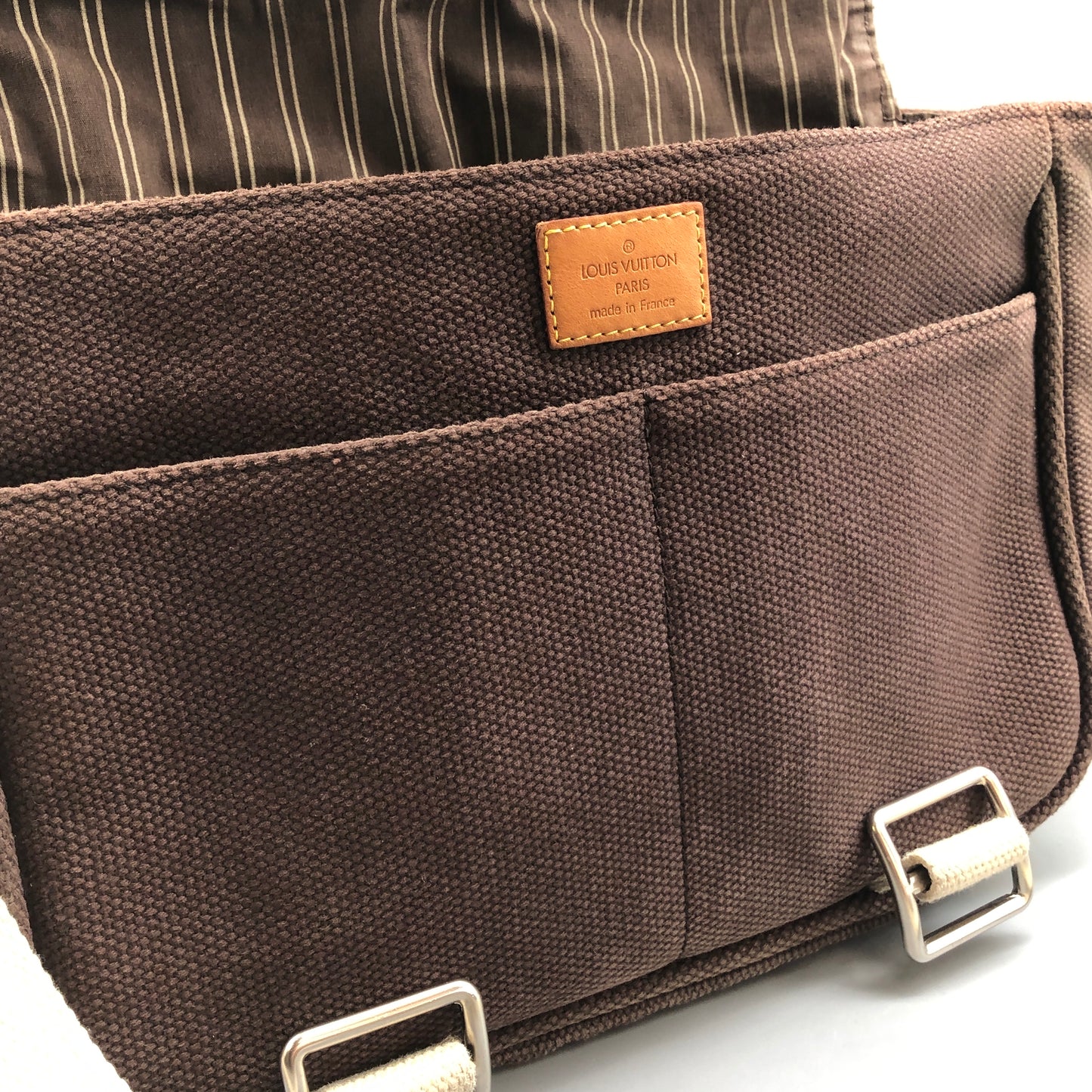 Louis Vuitton Antigua Besace PM Brown/Cream Canvas Messenger Bag