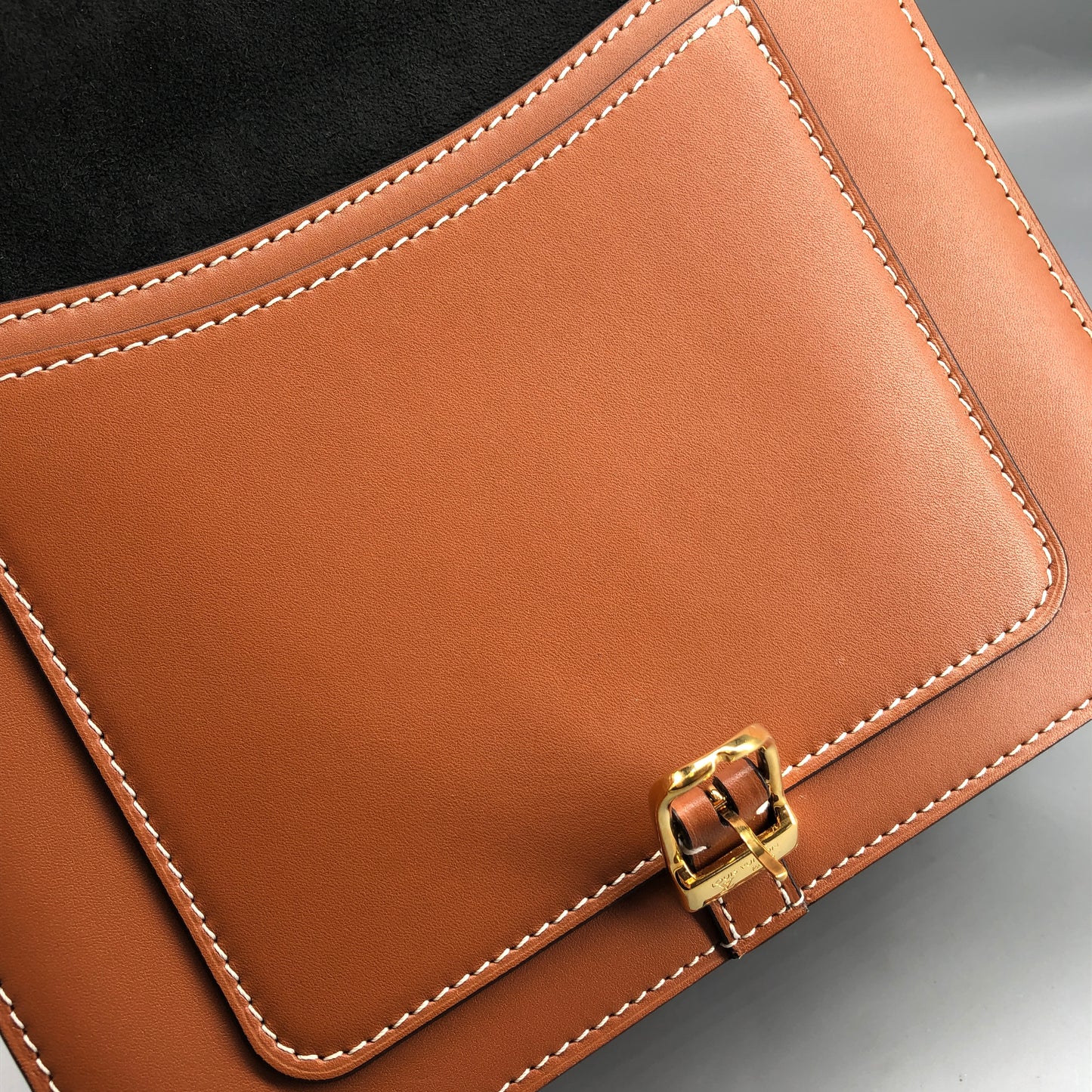 Louis Vuitton Monogram & Leather Biface Crossbody Bag Brown
