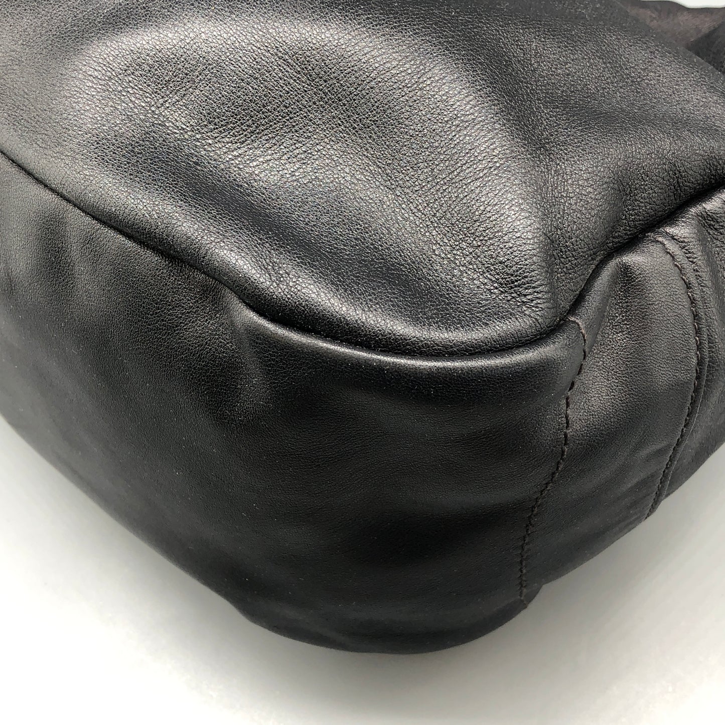 Prada Black Leather Hobo Bag