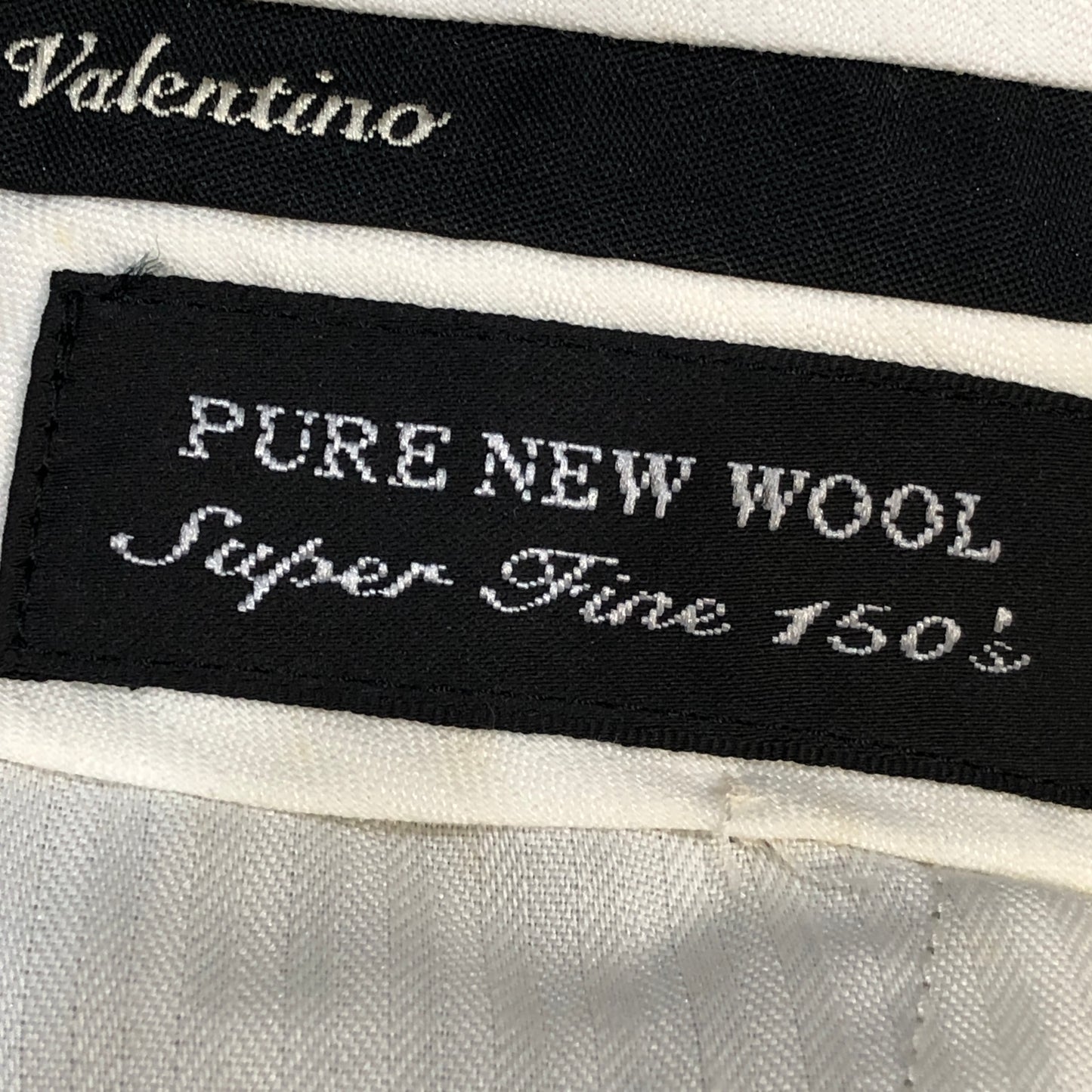 Giovanni Valentino Light Grey Wool Straight Leg Dress Trousers Size 40