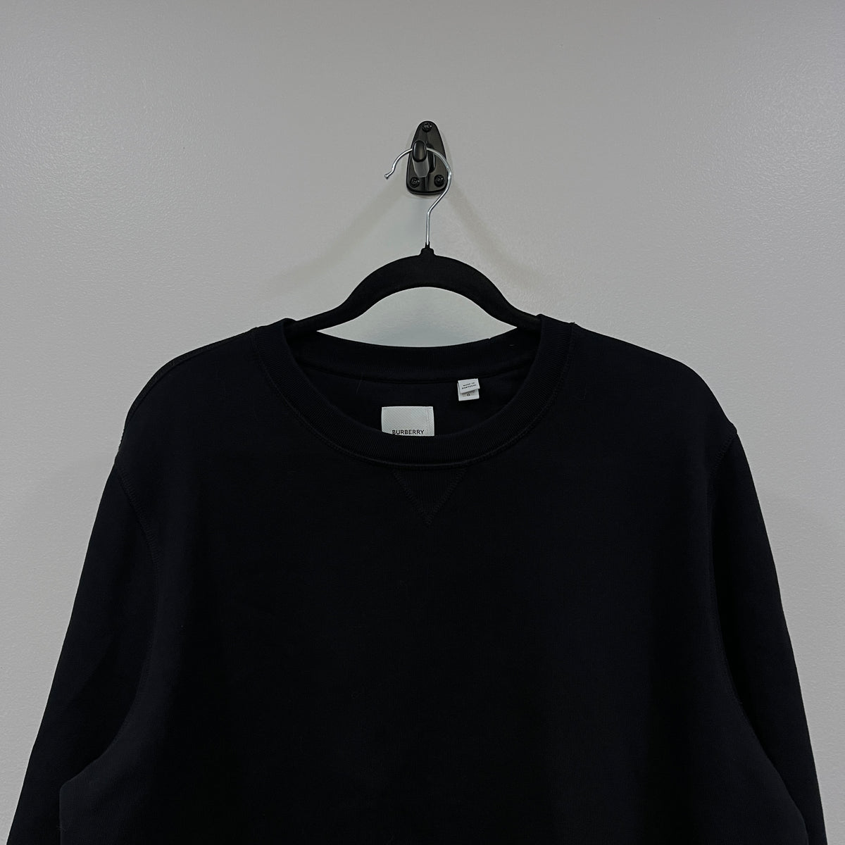 Burberry Black Crew Neck Sweatshirt Size L