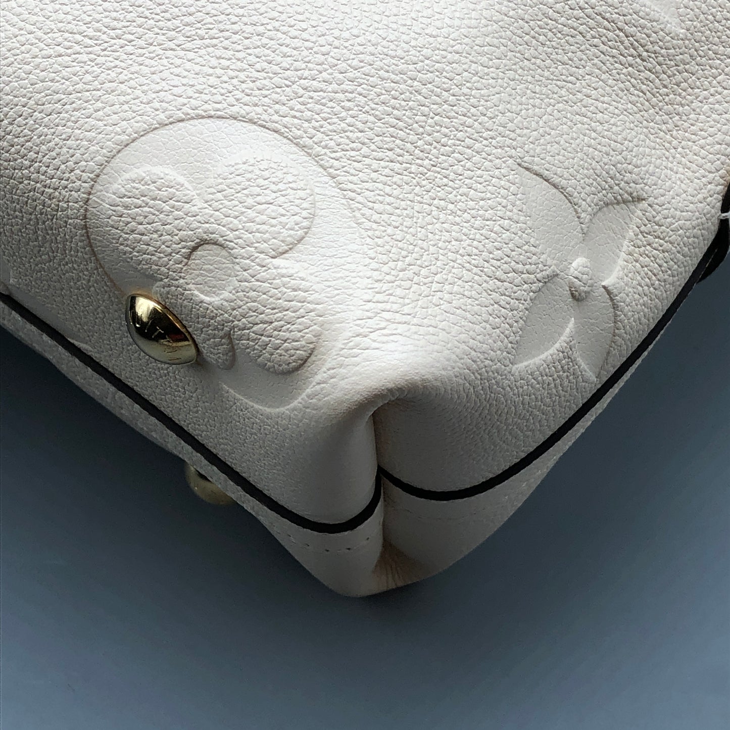 Louis Vuitton Carryall PM Monogram Empreinte Shoulder Bag Cream