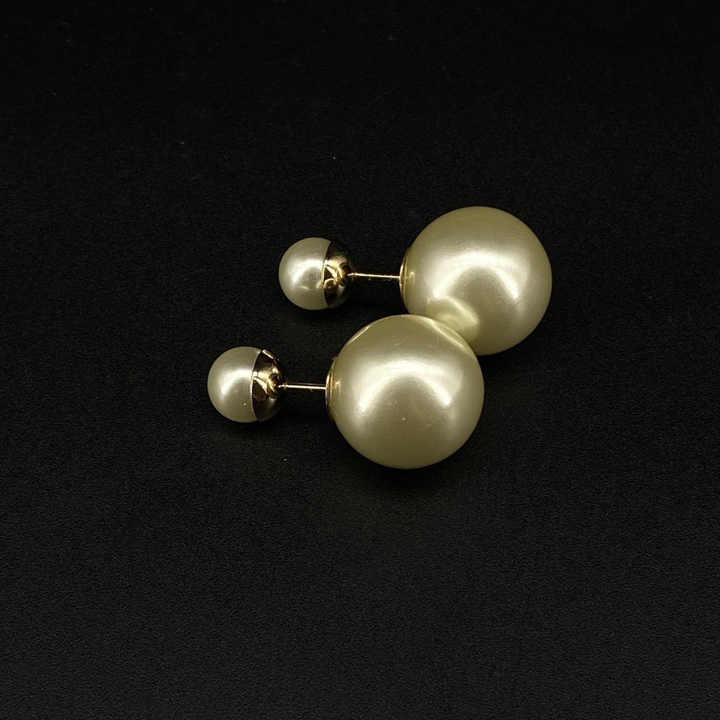 Christian Dior Double Pearl Earrings
