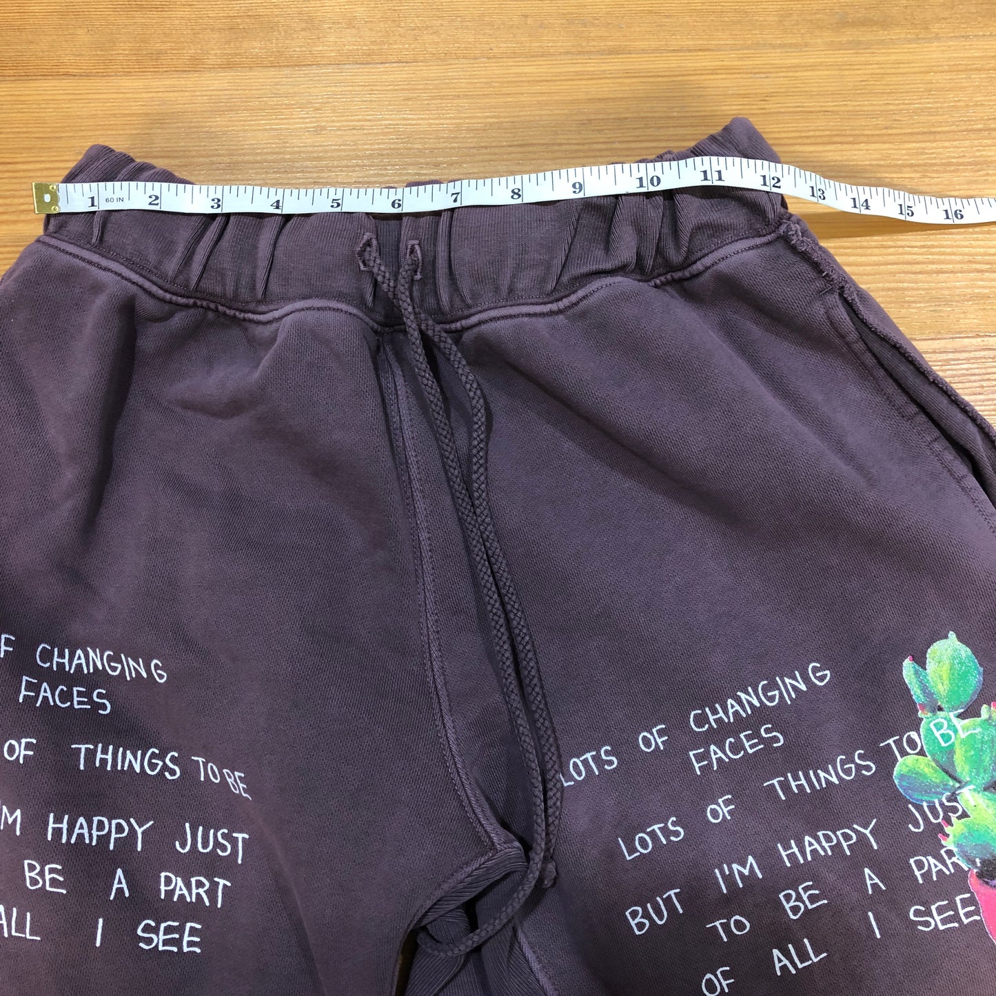 Camp High Collective Purple Graphic Sweatpants Size S