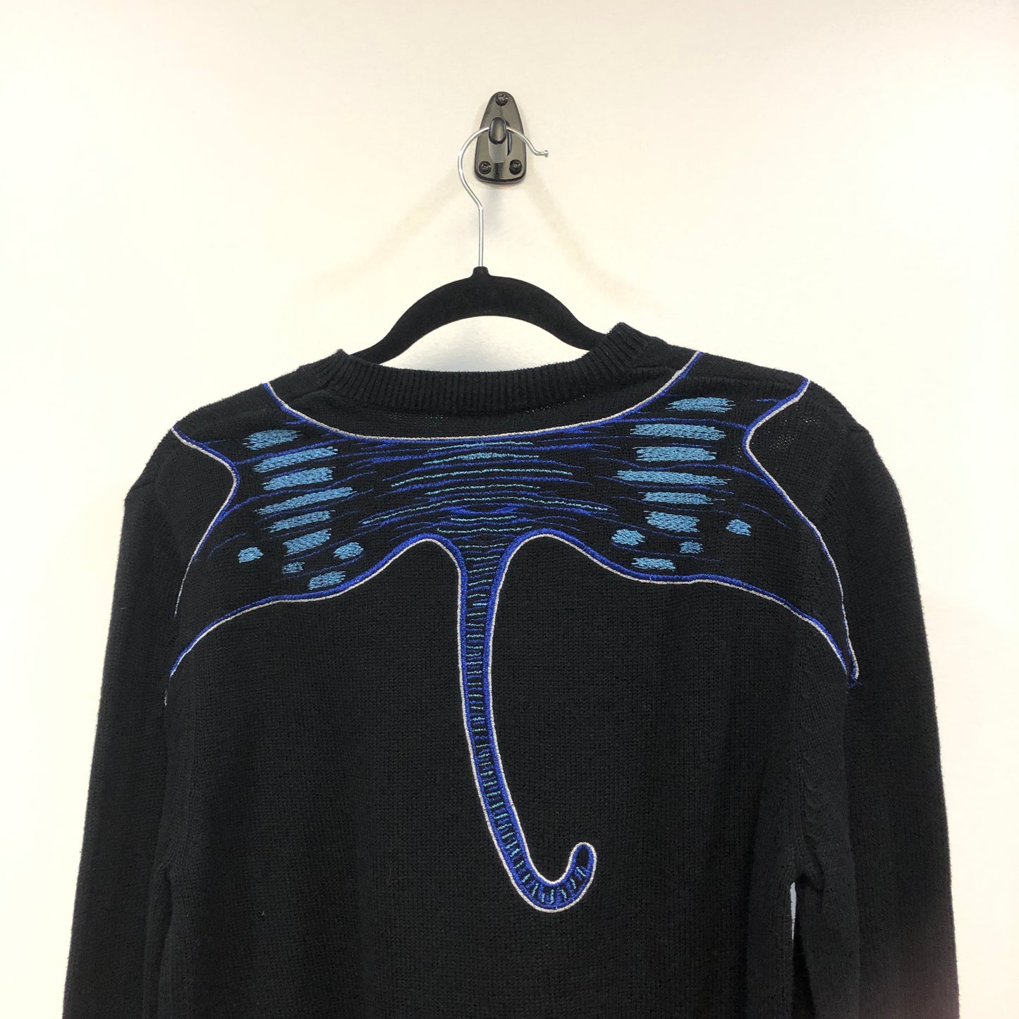 Kenzo Black Classic Tiger Embroidered Crew Neck Sweatshirt L