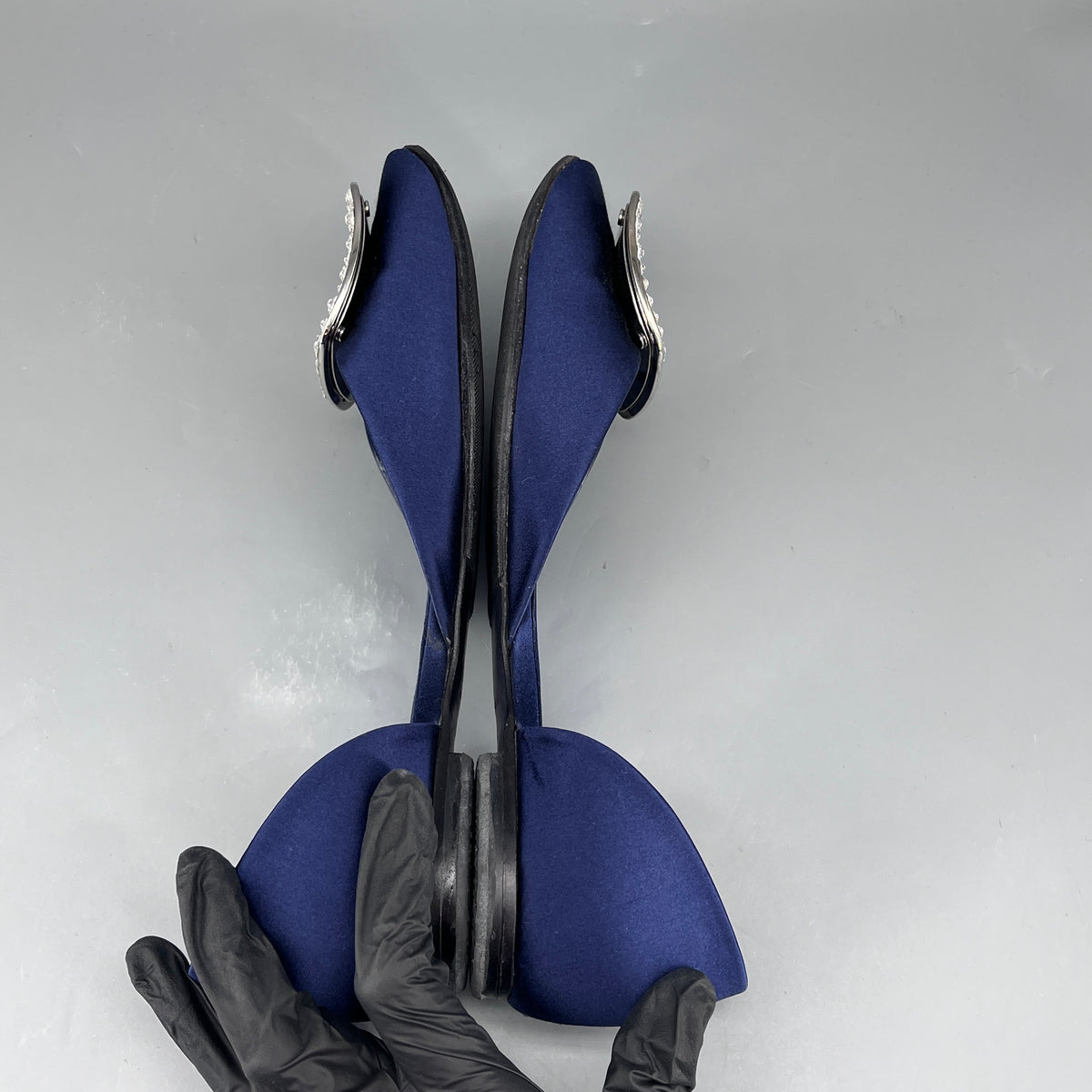 Roger Vivier Deep Blue Women D'Orsay Flat Shoes Size 36.5