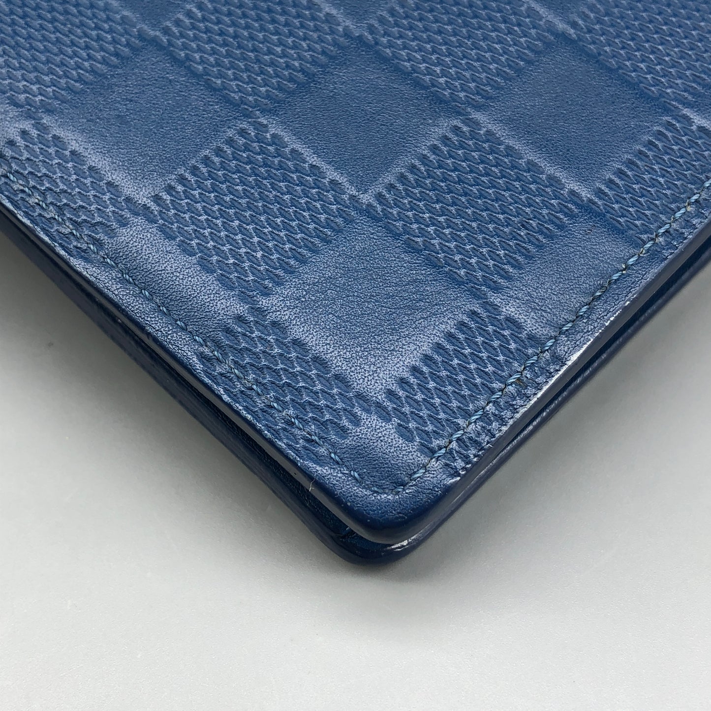 Louis Vuitton Blue Damier Infini Leather Long Wallet