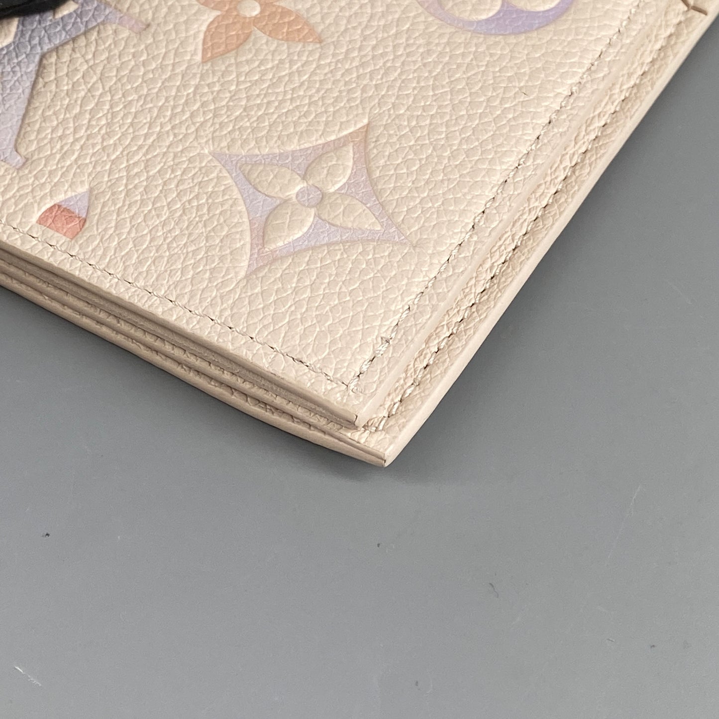 Louis Vuitton Cream Monogram Passport Holder