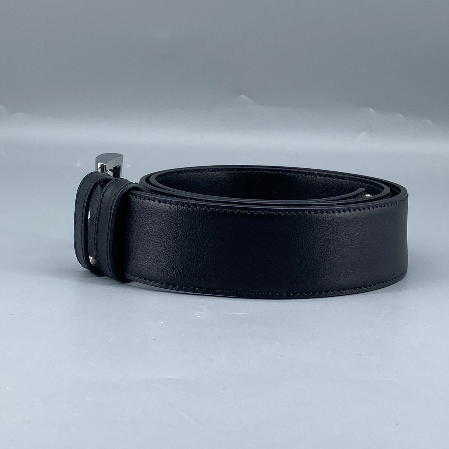 Prada Black Leather Belt 75cm