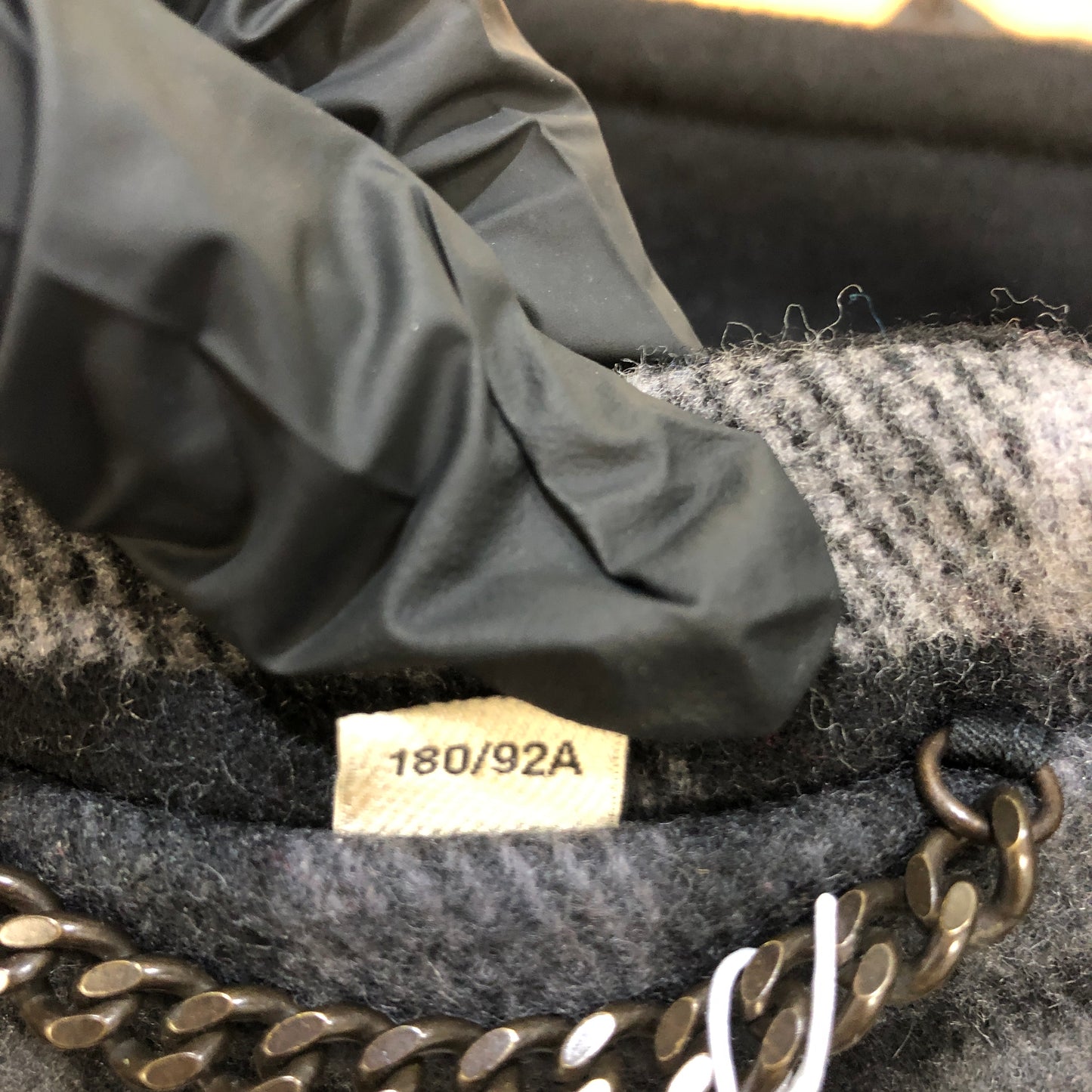 Burberry Black Wool Duffle Hooded Coat Size48