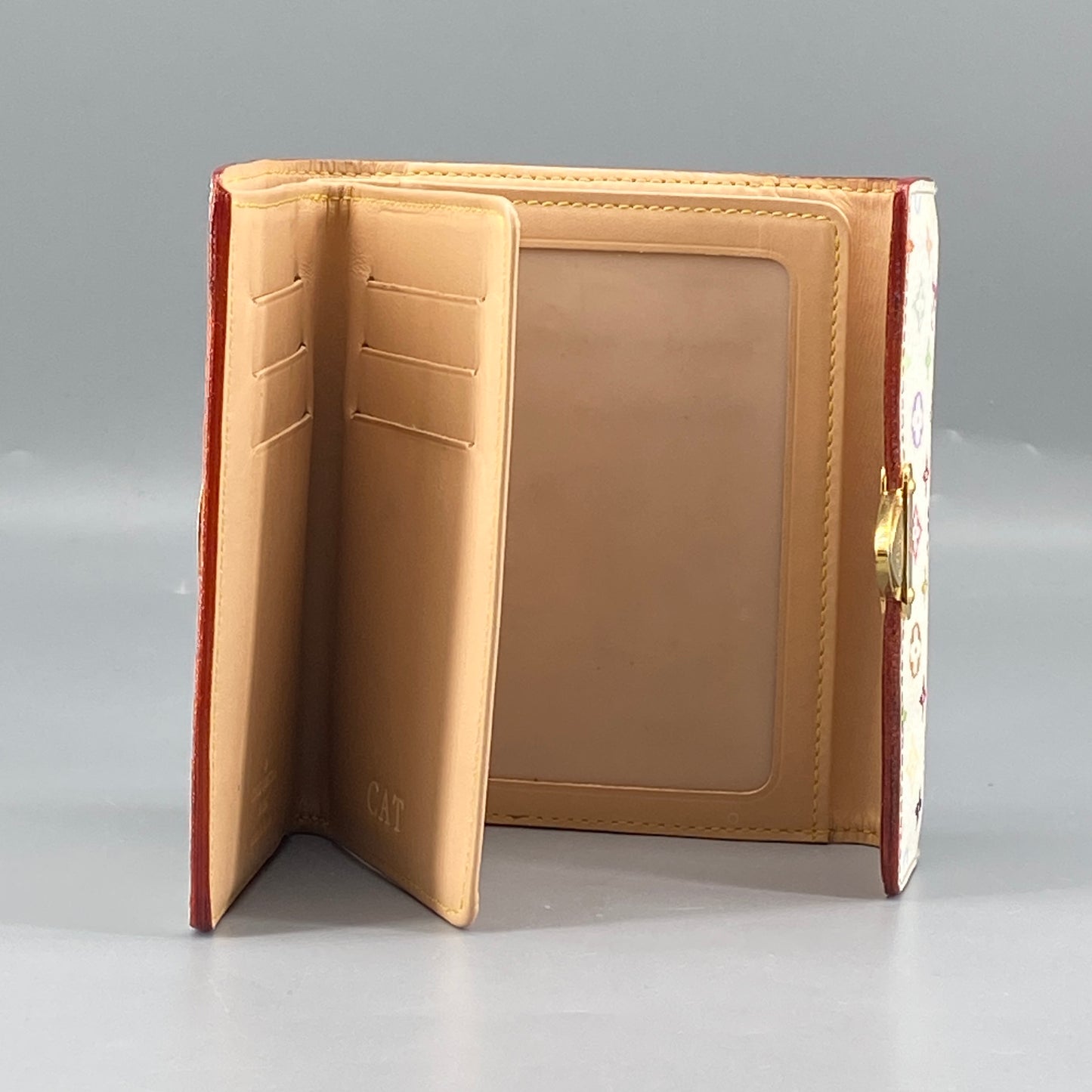 Louis Vuitton White Multicolor Monogram Wallet