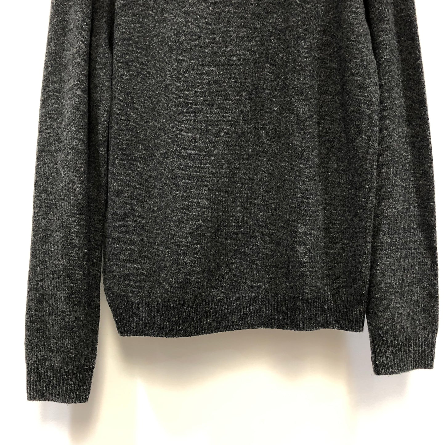 Kenzo Heather Grey Crew Neck Long Sleeve Knit Top Size M
