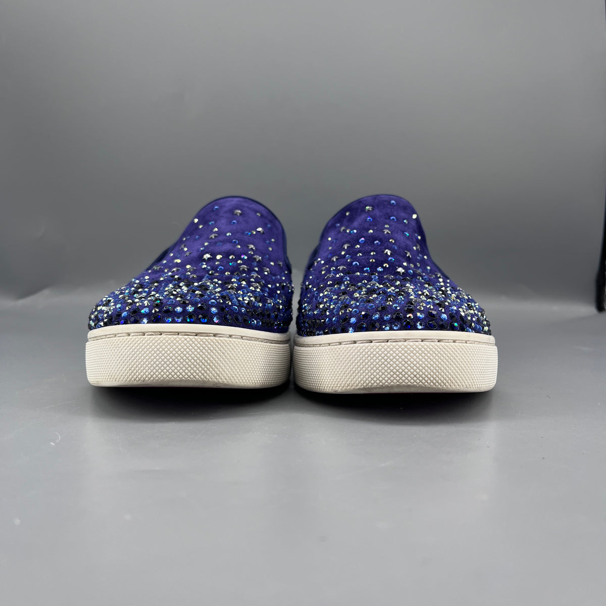 Christian Louboutin Purple Women Slip-on Sneaker Shoes Size 40