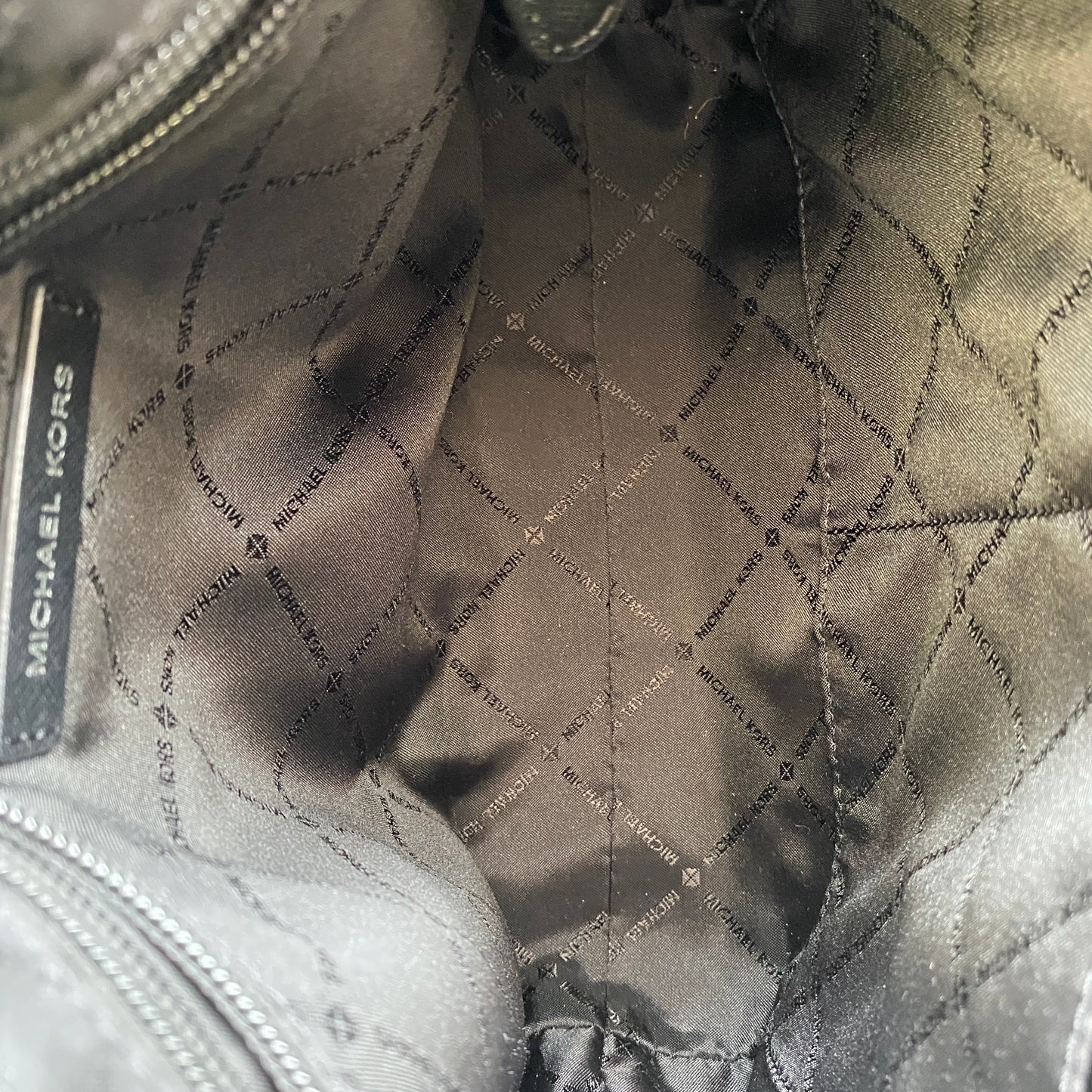 Michael Kors Black Monogram Crossbody Shoulder Bag