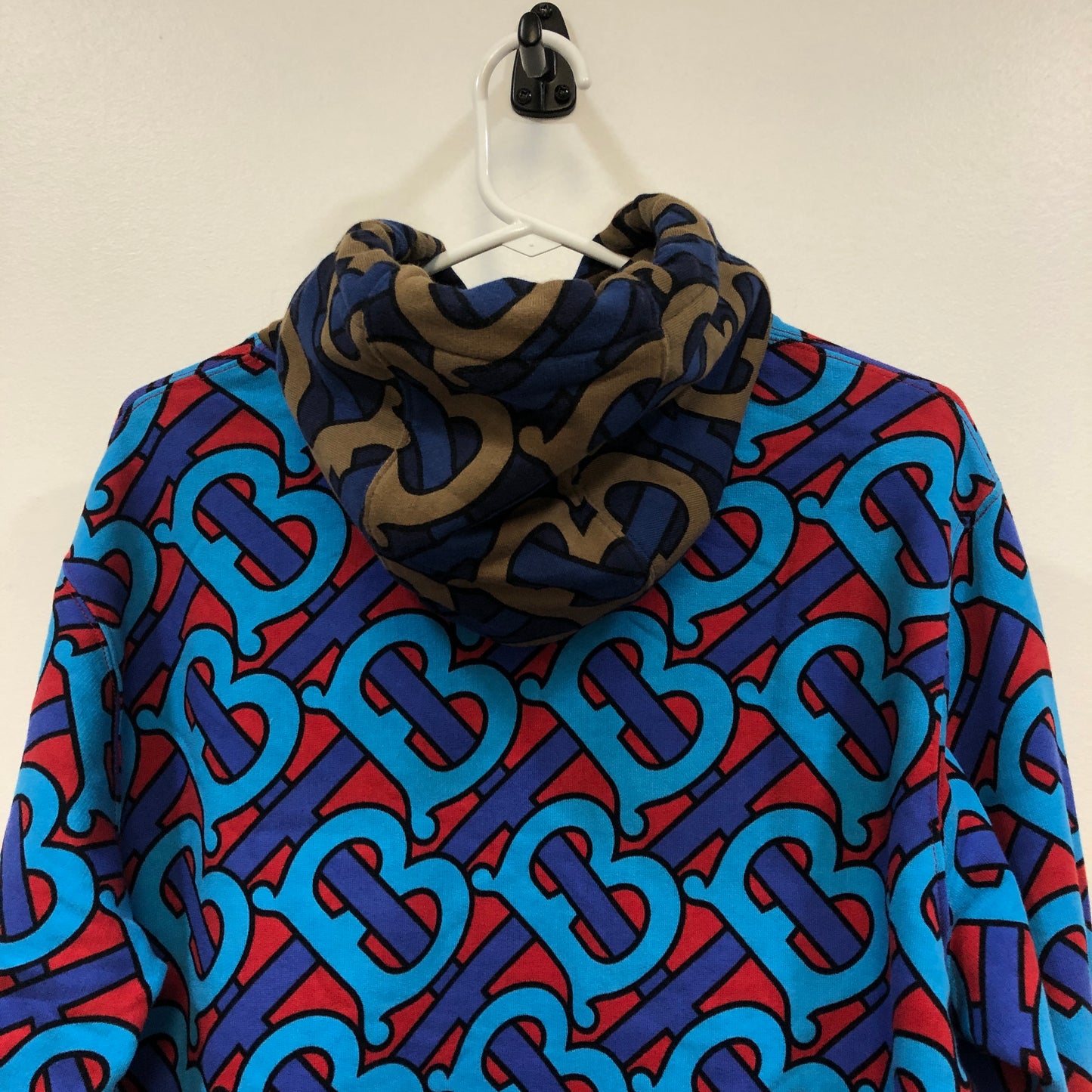 Burberry Monogram Print Hoodie Size S Multicolor