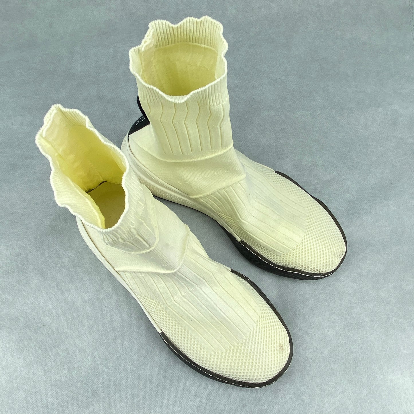 Stella McCartney Cream Knit Sock Women's Shoes Size 36