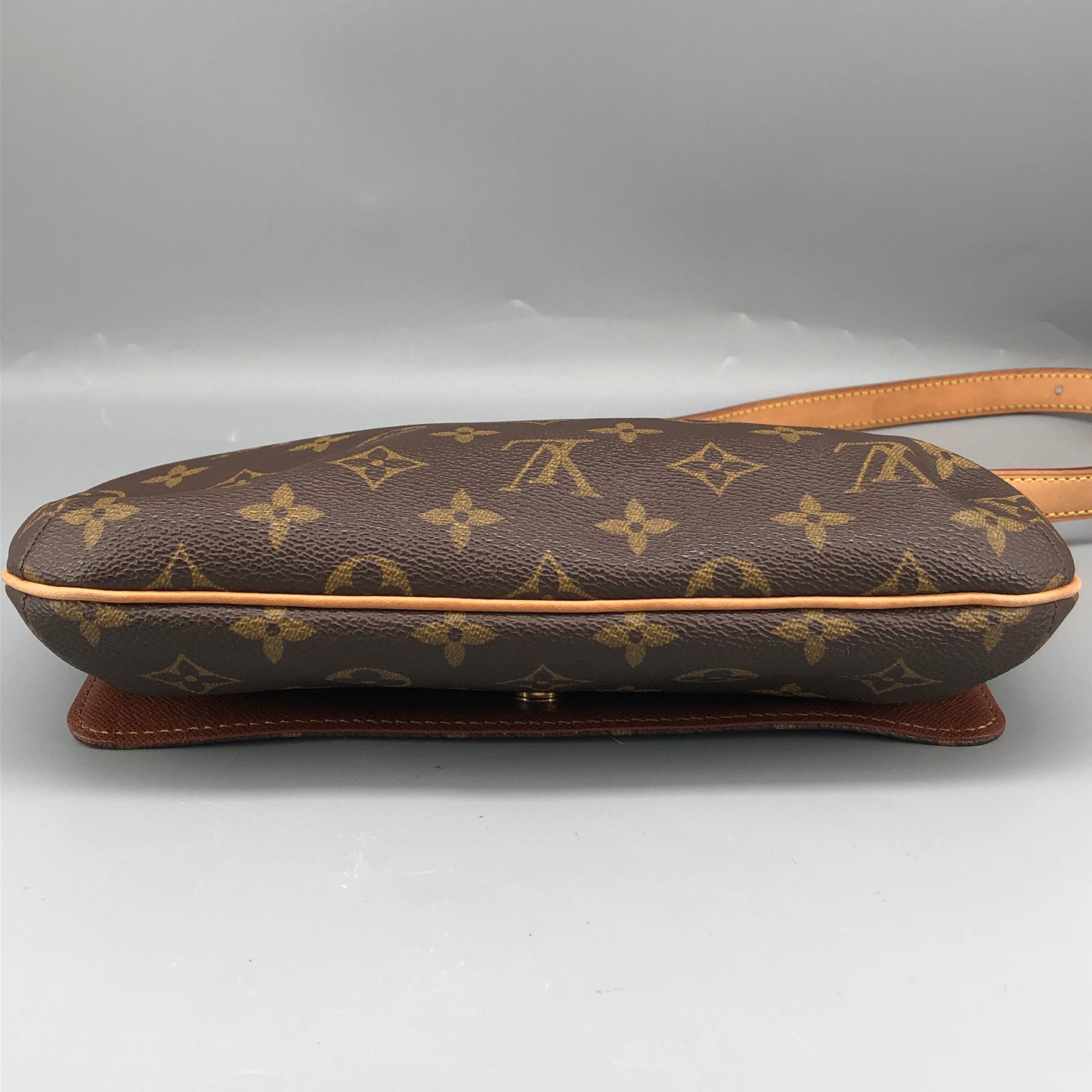 Louis Vuitton Monogram Musette Tango Crossbody Bag Brown