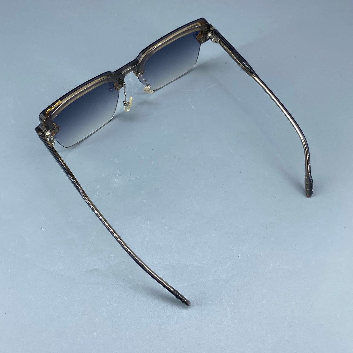 Front Rimless Square Sunglasses Grey