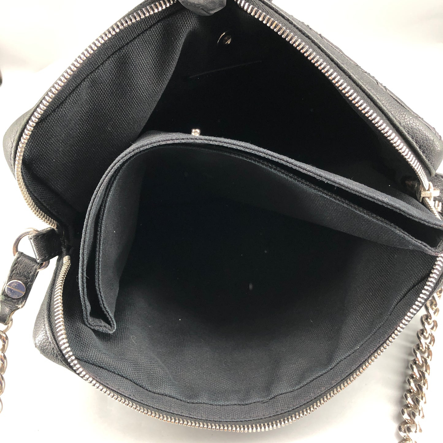 Marc Jacobs Quilted Leather Chain Crossbody Bag Black