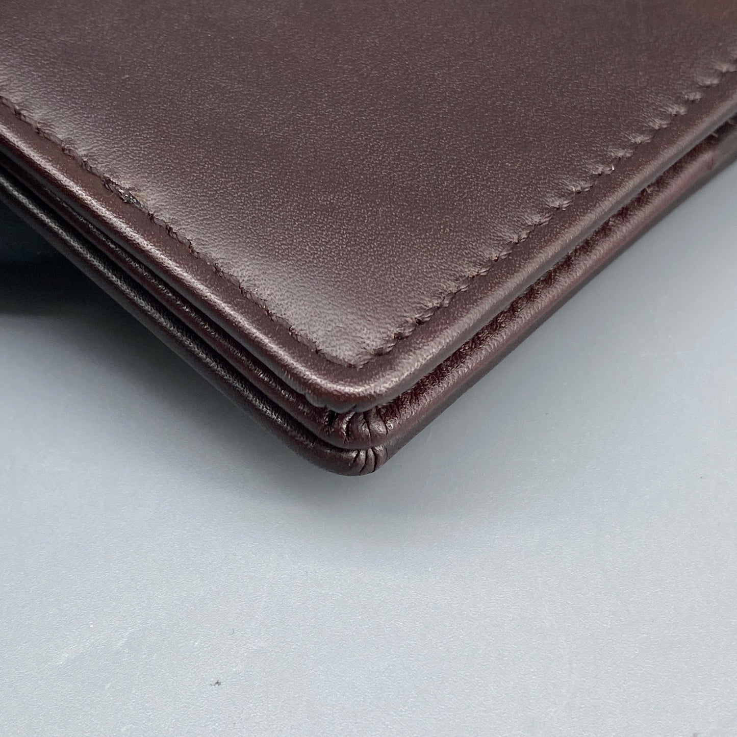Ferragamo Deep Brown Smooth Leather Bi-fold Short Wallet