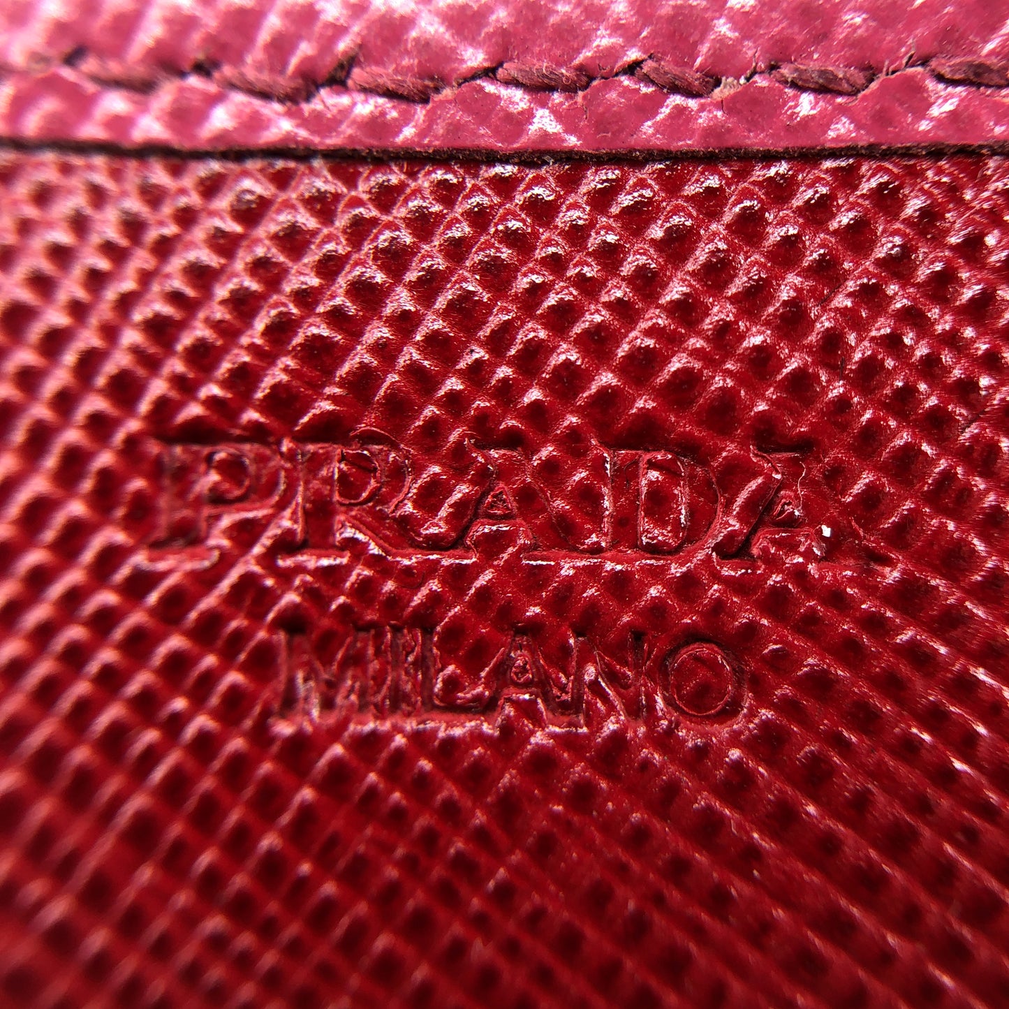 Prada Hot Pink Saffiano Leather Long Wallet