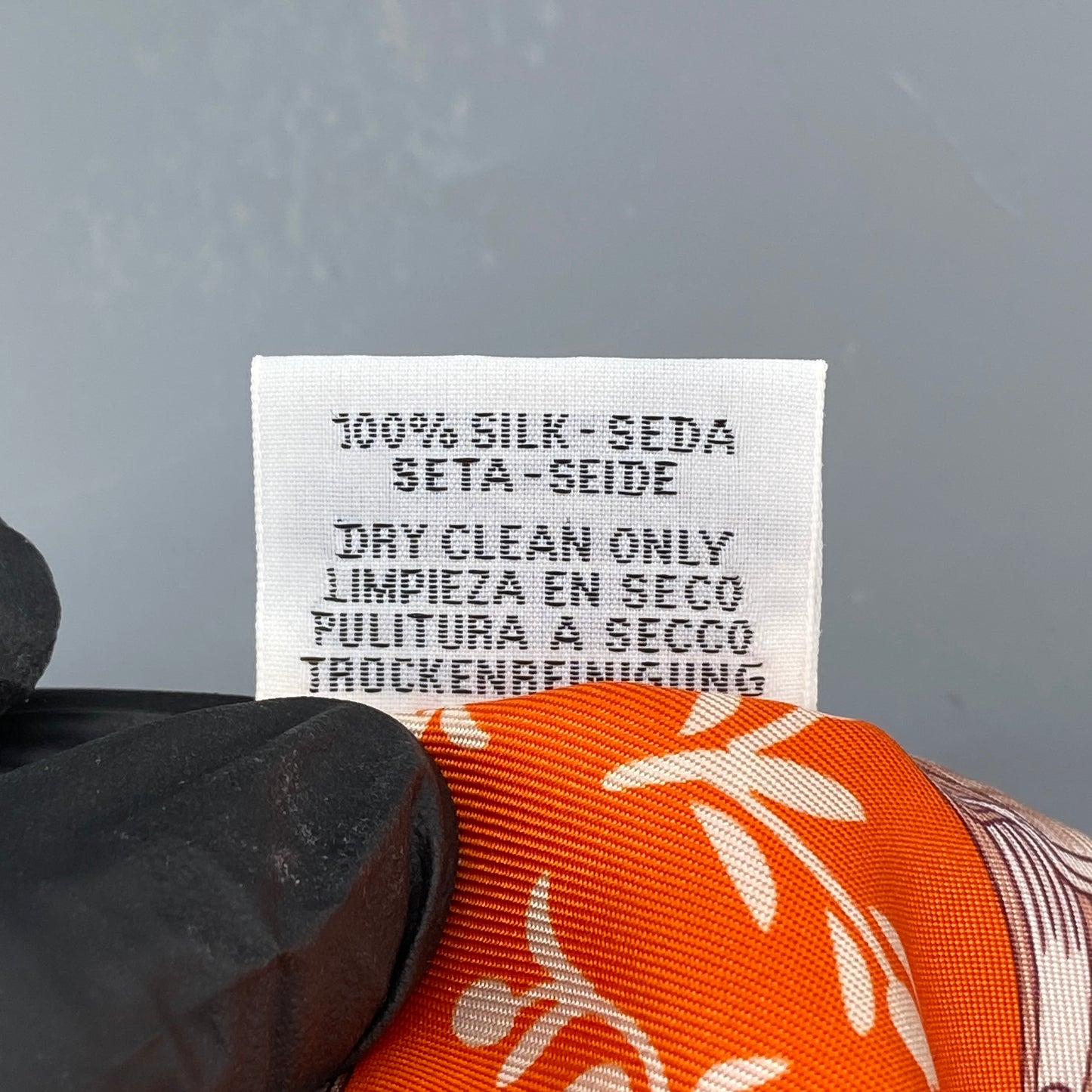Hermes Twilly Silk Scarf Orange