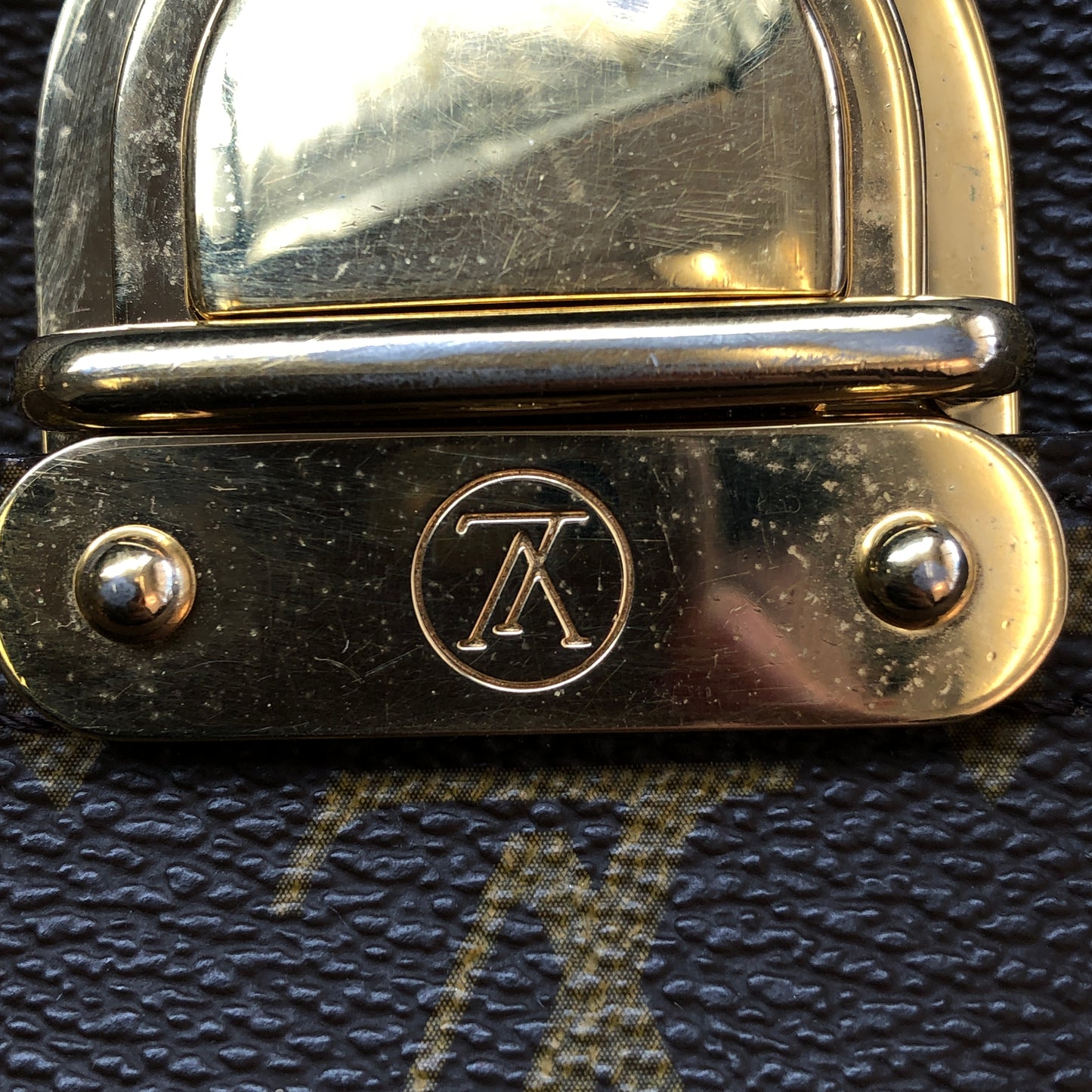 Louis Vuitton Monogram Hudson GM Bag Brown