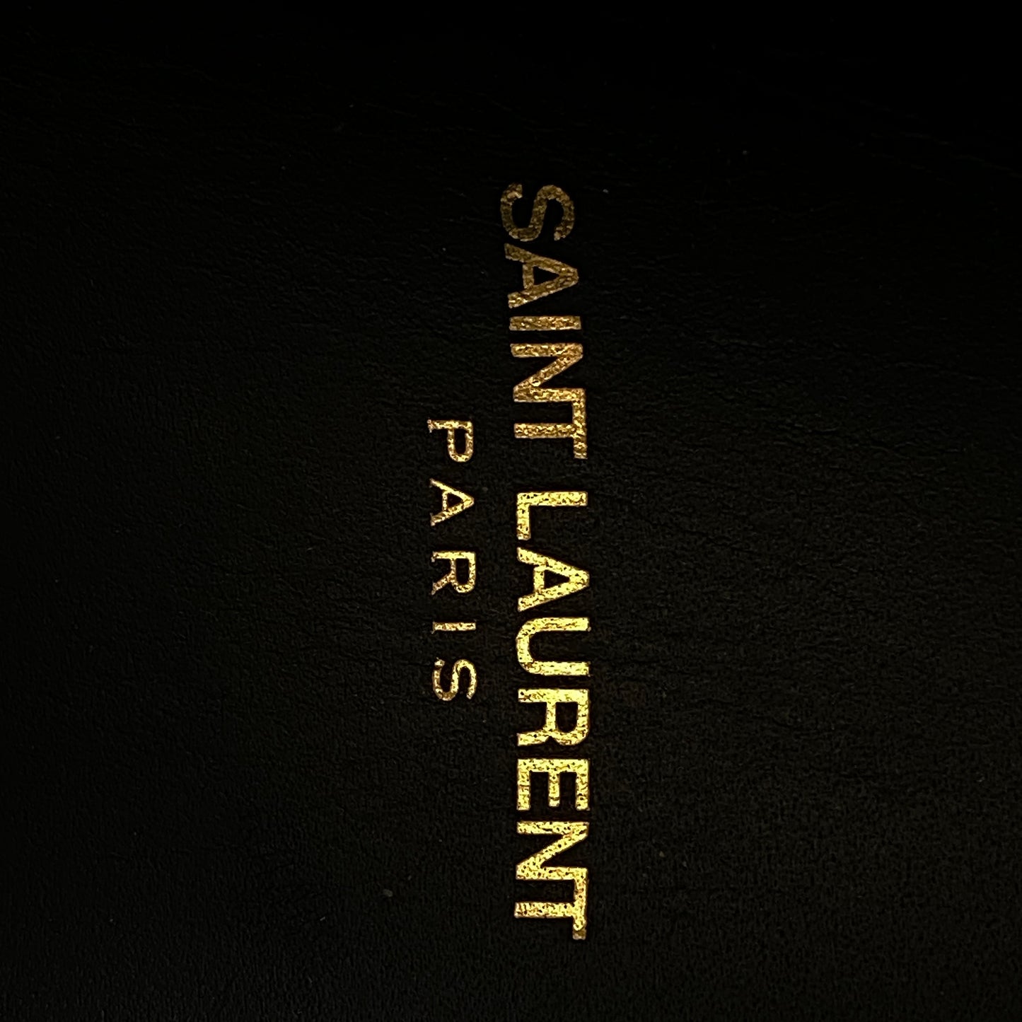 Saint Laurent Men’s Black Gold‑Tone Leather High‑Top Sneakers Shoes