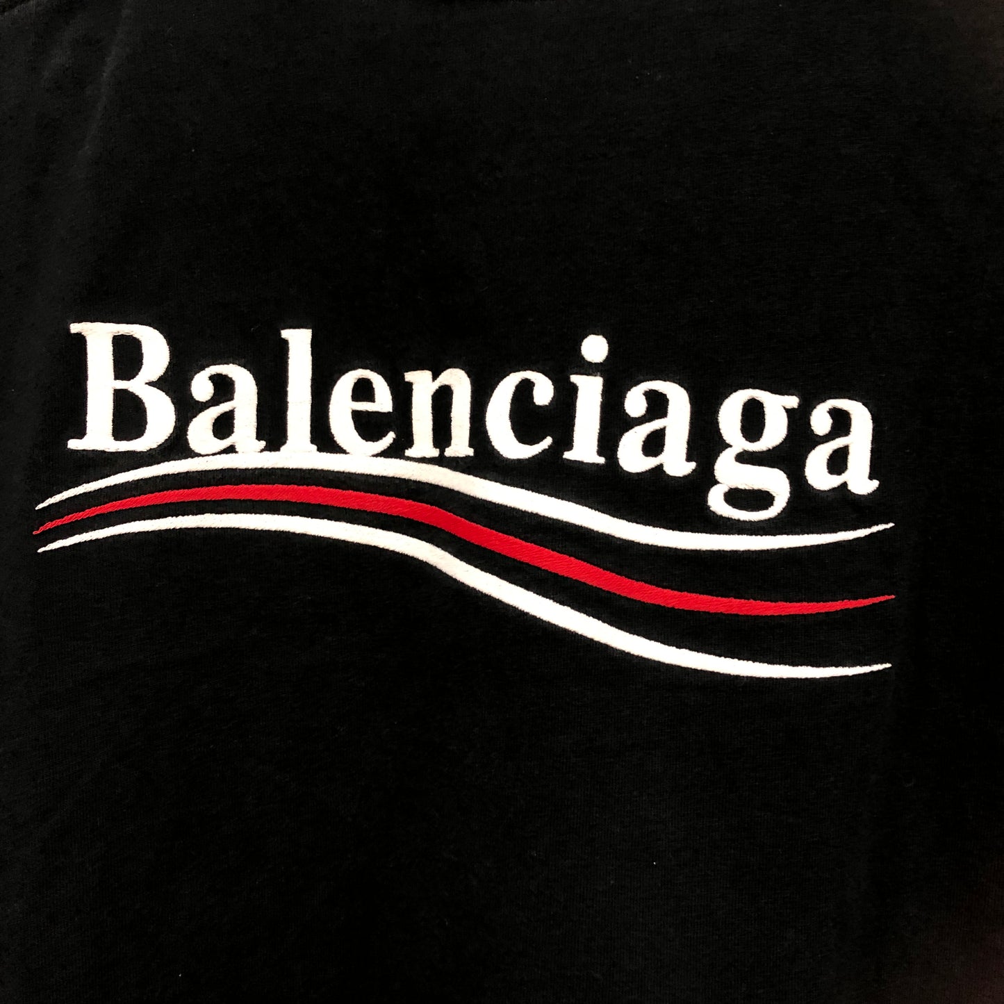 Balenciaga Logo T-Shirt Size XS Black