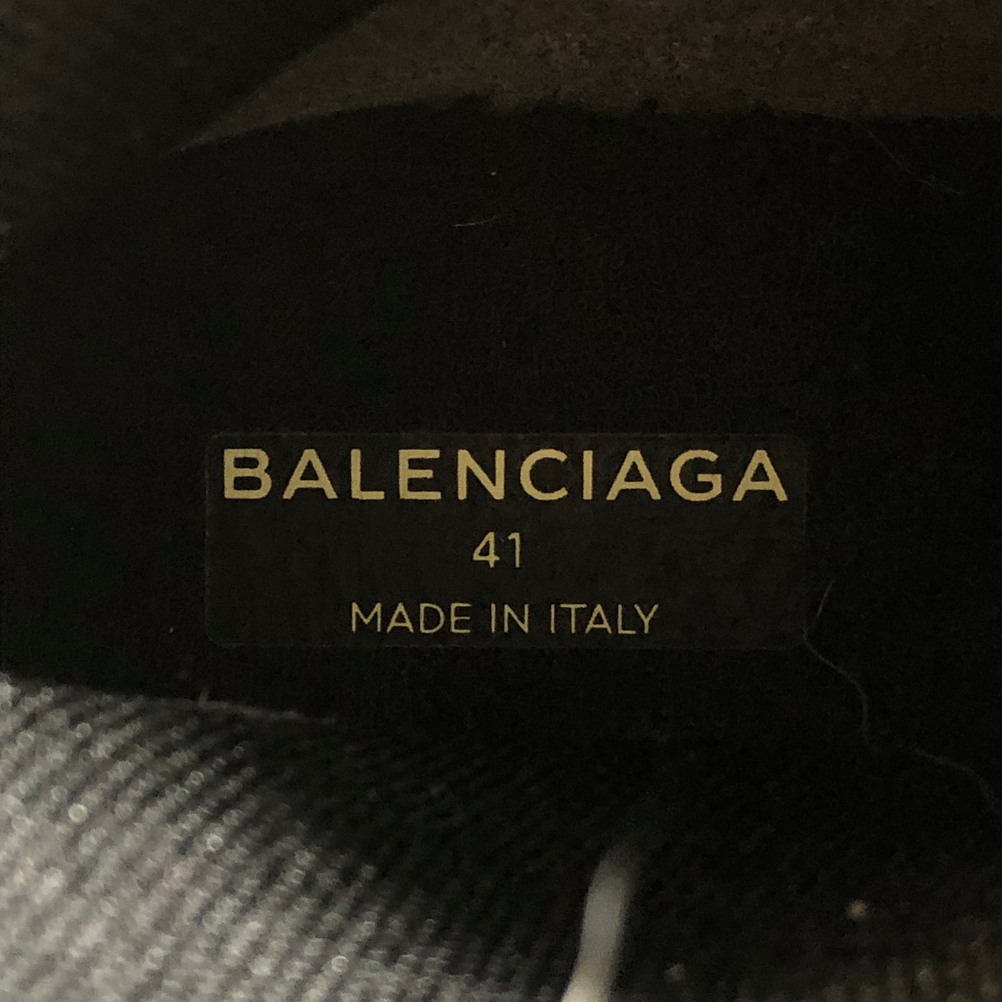 Balenciaga Speed Full Logo Knit Sneakers Black Size 41