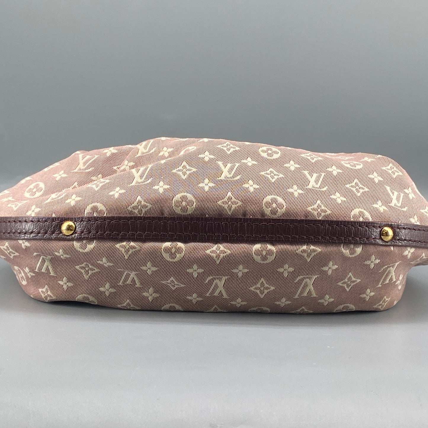 Louis Vuitton Dusty Rose Denim Monogram Mini Lin Hobo Shoulder Bag