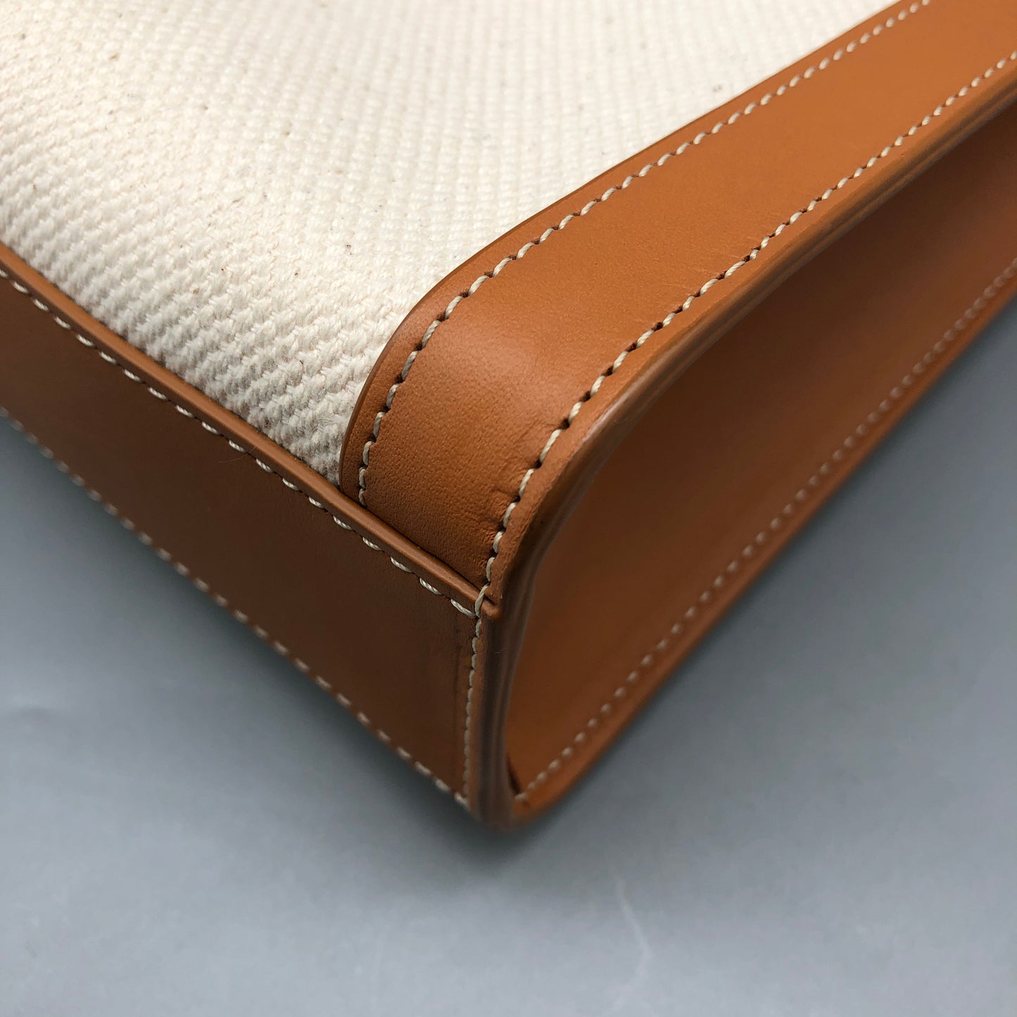 Celine Small Vertical Cabas Tote Bag Cream/Tan