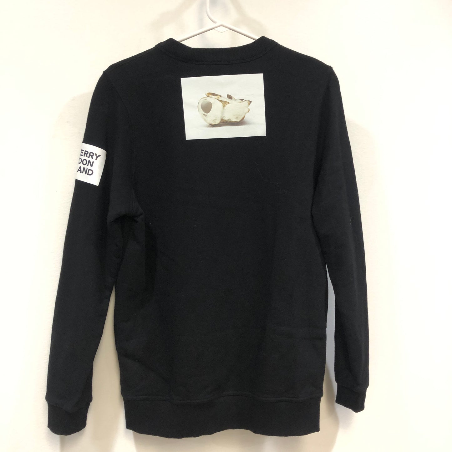 Burberry Bambi Print Cotton Sweatshirt Size S Black