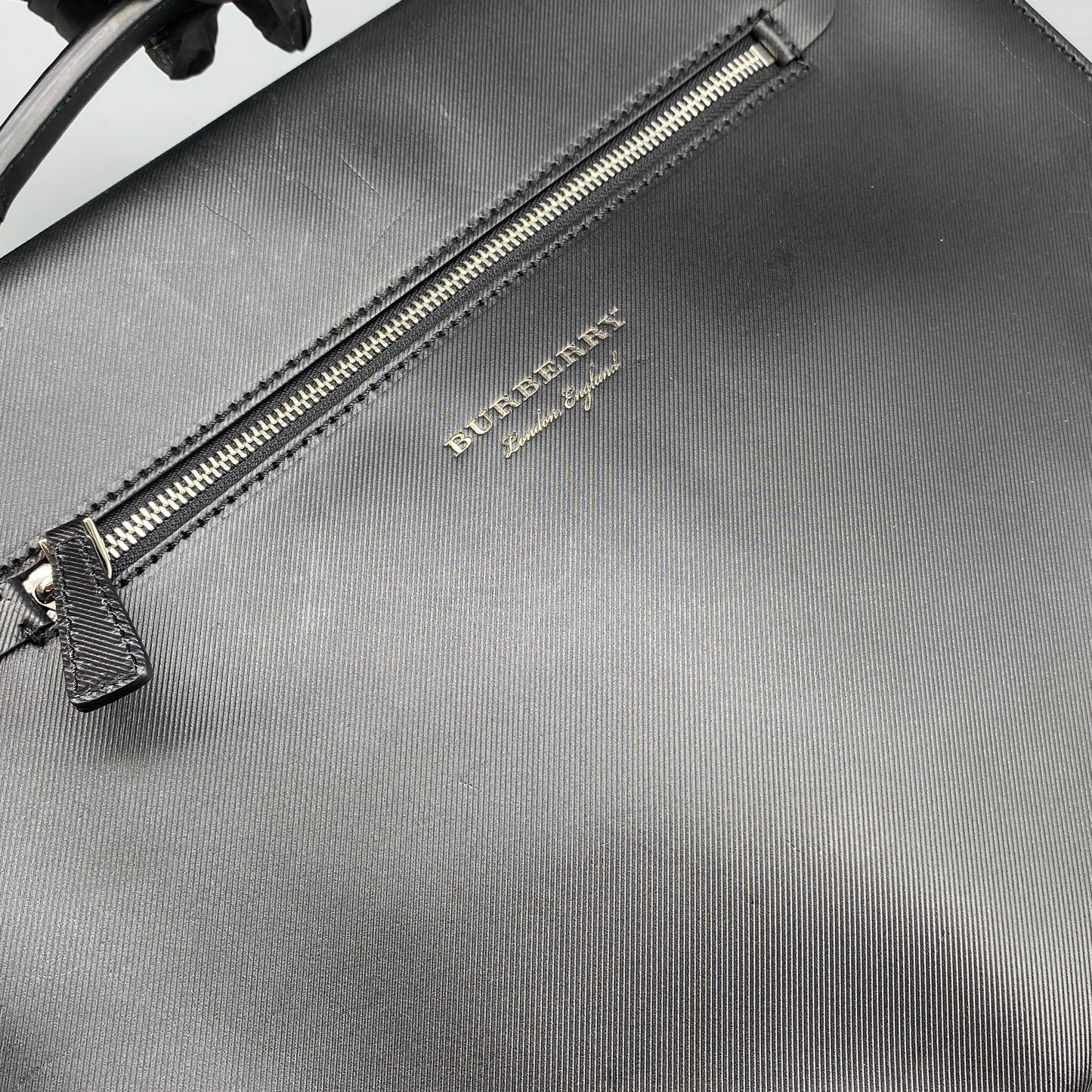 Burberry Black Leather Briefcase