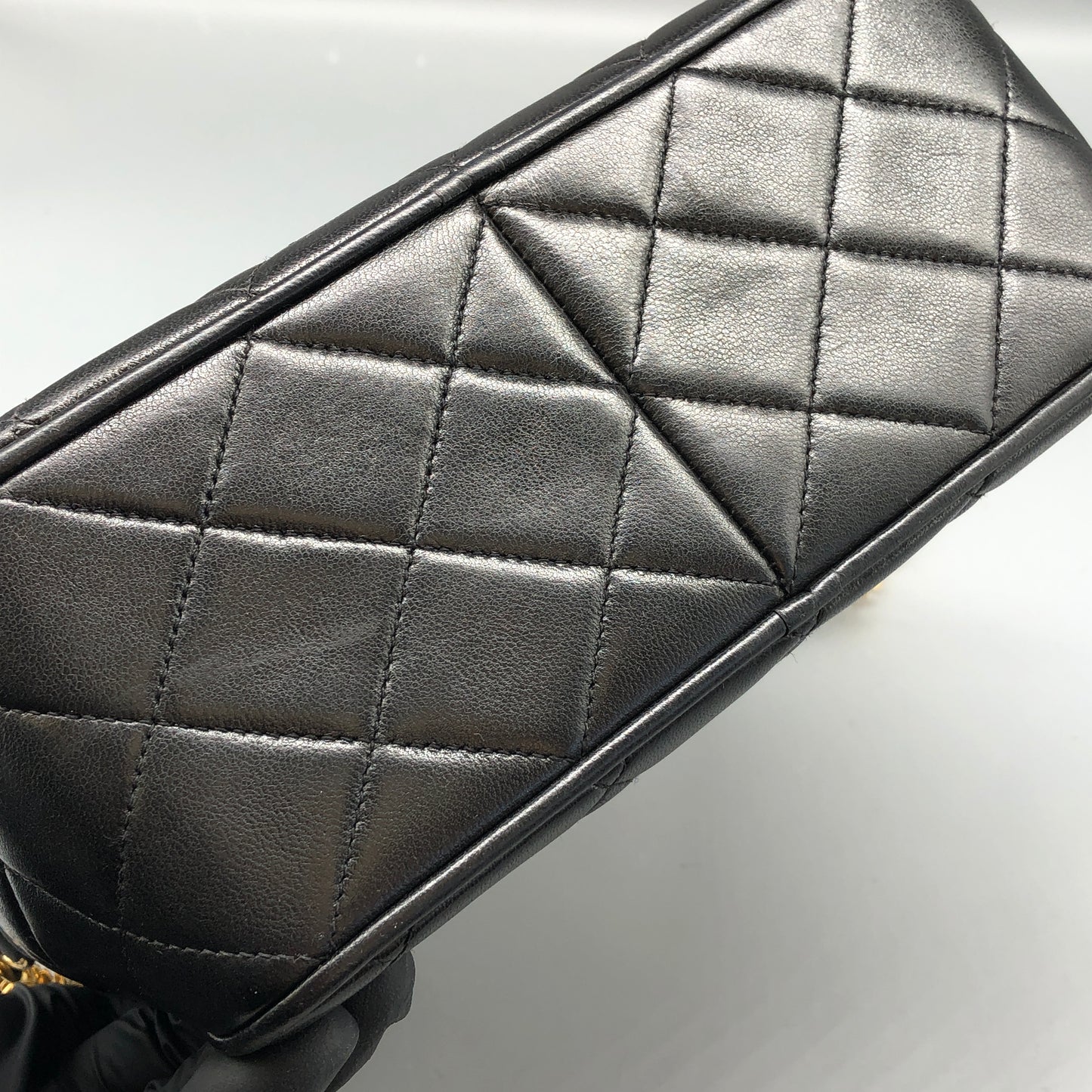 Chanel Black Quilted Leather Camera Bag