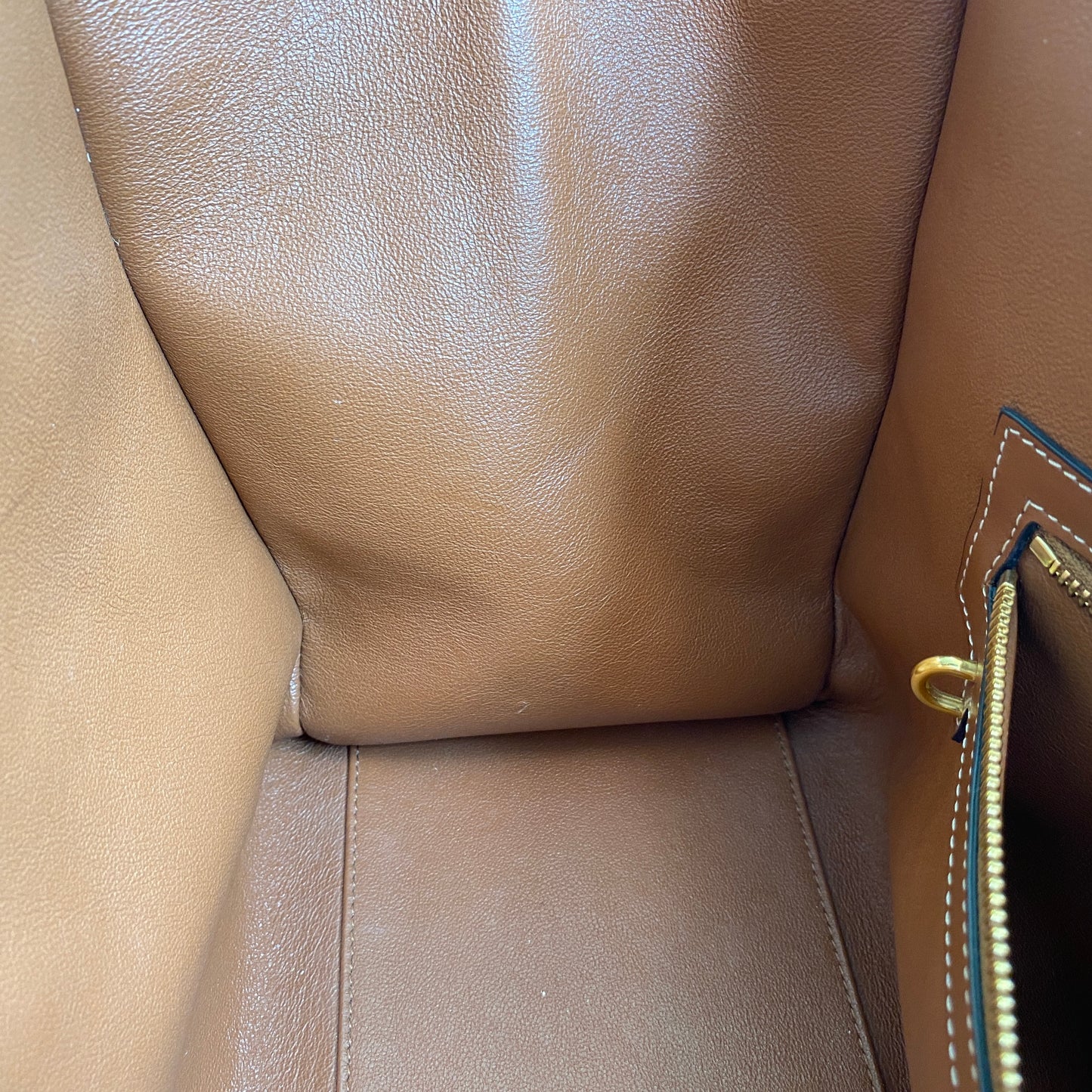 Celine Caramel Cabas Phantom Calfskin Leather Tote Bag