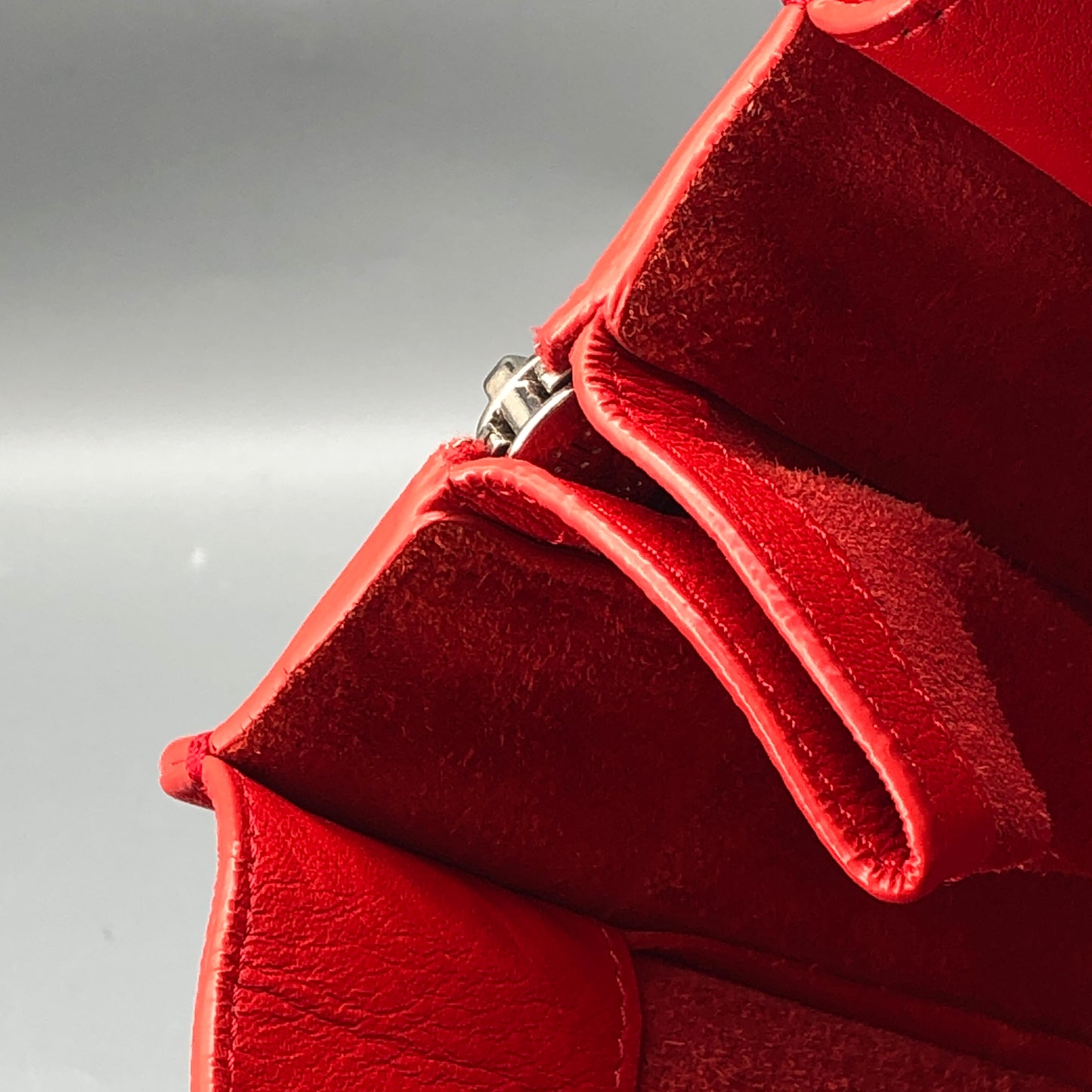 Balenciaga Mini City Lambskin Leather Handbag Red