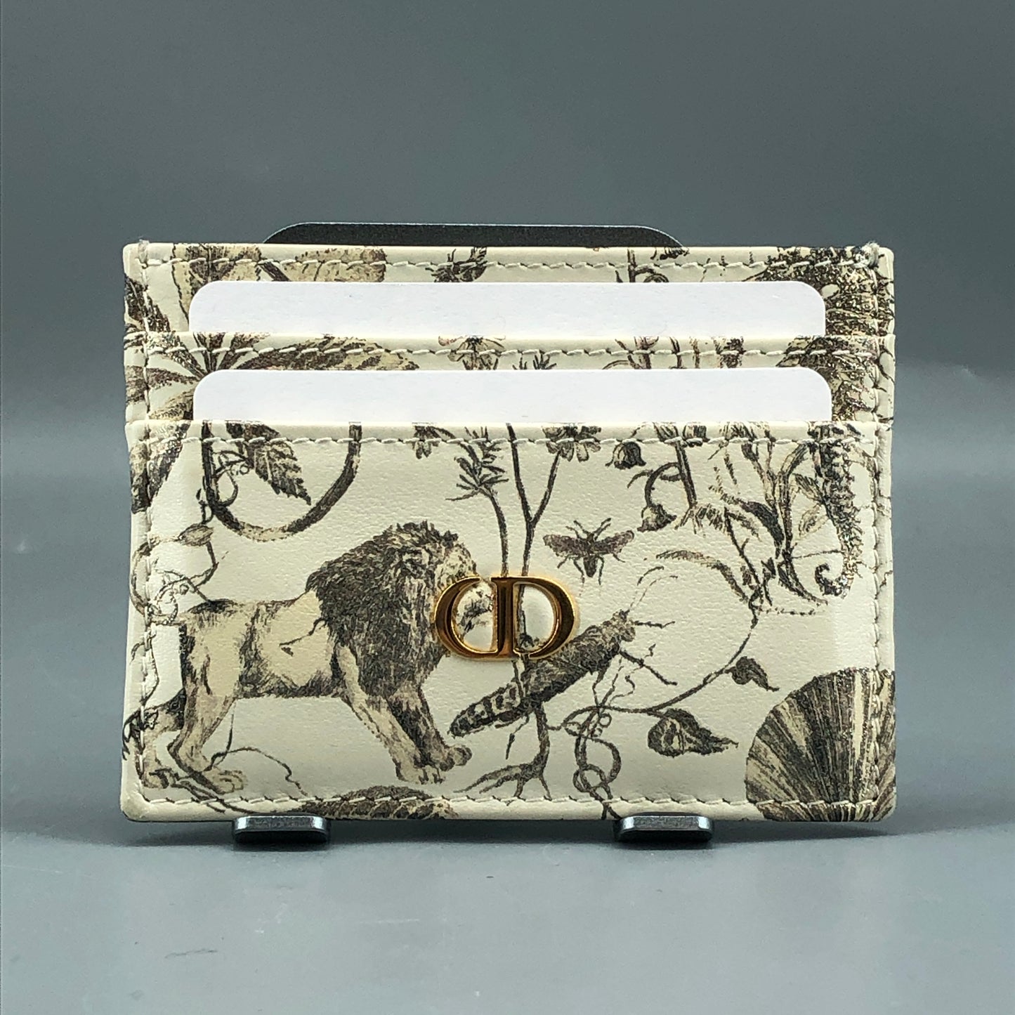 Christian Dior Card Holder Cream Toile de Jouy