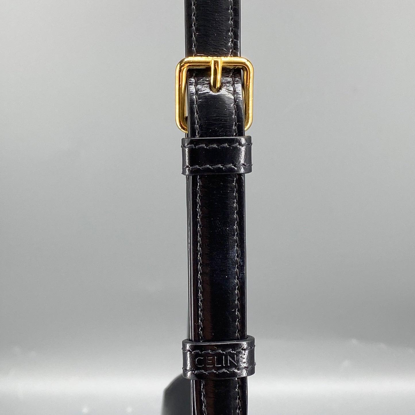 Celine Black Triomphe Shoulder Bag