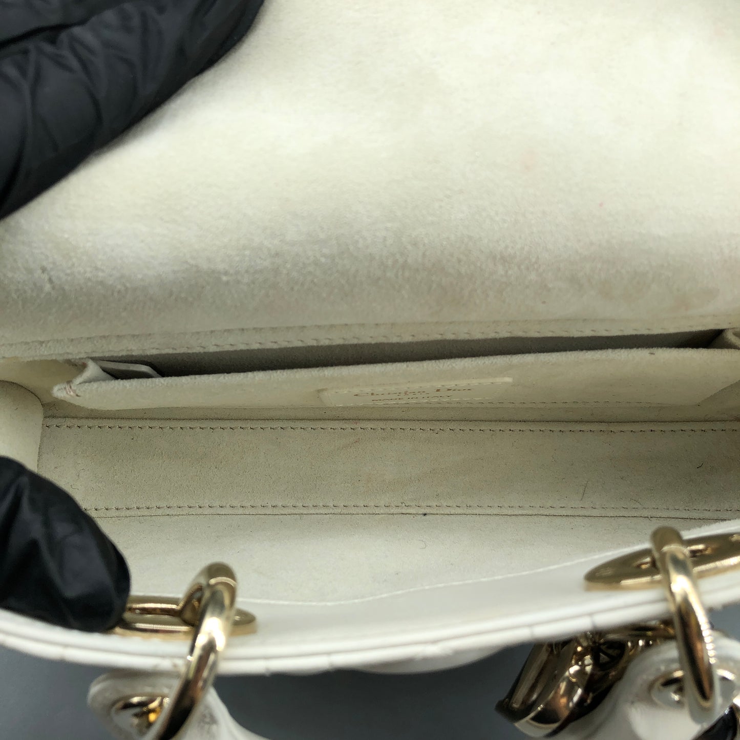 Christian Dior Lady D-Joy Small Crossbody Bag Cream