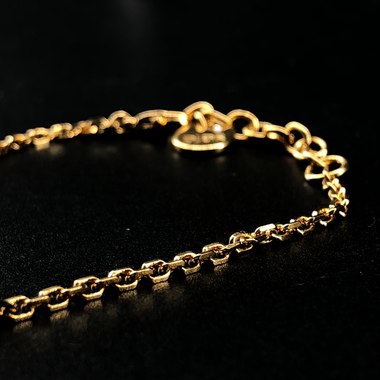 Christian Dior Gold-Tone CD Logo &  Pearl Bracelet