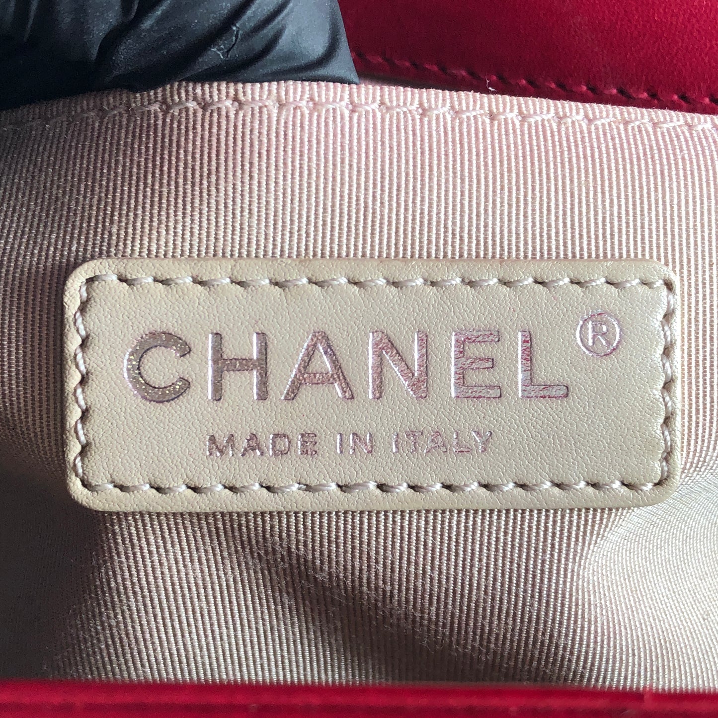 Chanel Boy Perforated Lambskin Quilted Shoulder Bag  Hot Pink