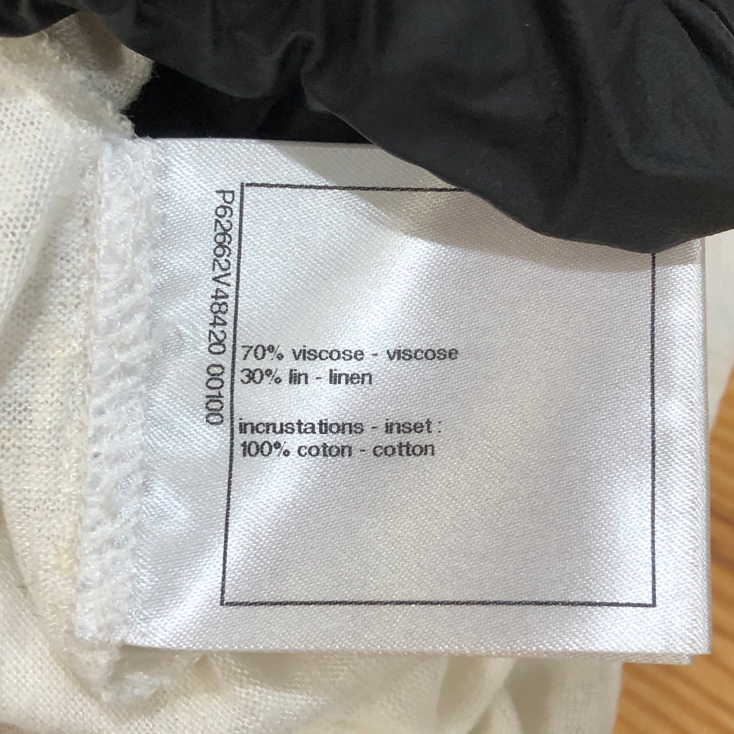 Chanel Clock Motif Short Sleeve T-Shirt Size 36 White & Black
