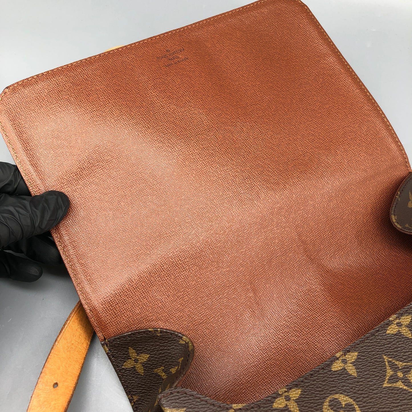 Louis Vuitton Monogram Cartouchiere GM Crossbody Bag Brown