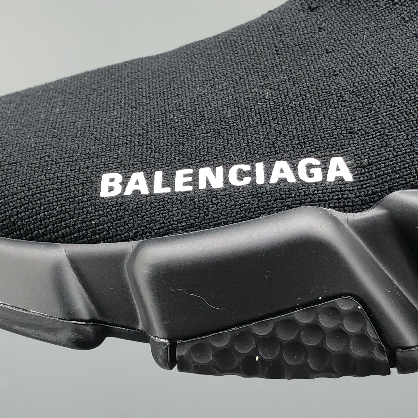 Balenciaga Women's Speed Knit Sock Sneakers Size 37 All Black